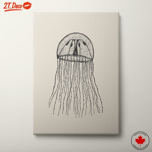 Intricate Jellyfish Anatomical Art