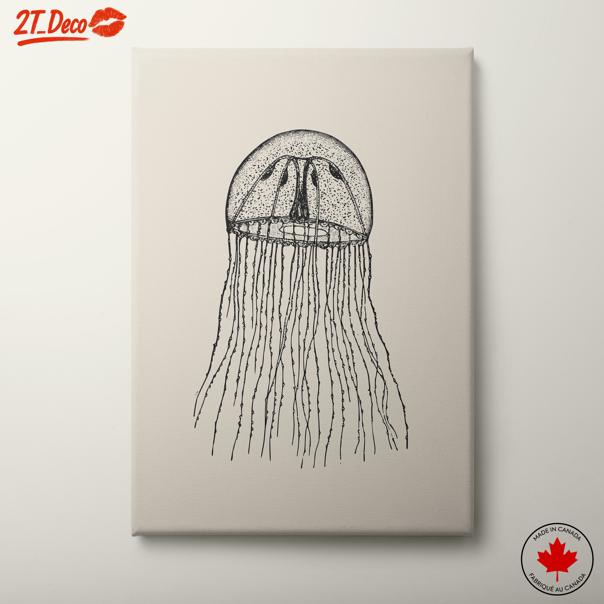Intricate Jellyfish Anatomical Art