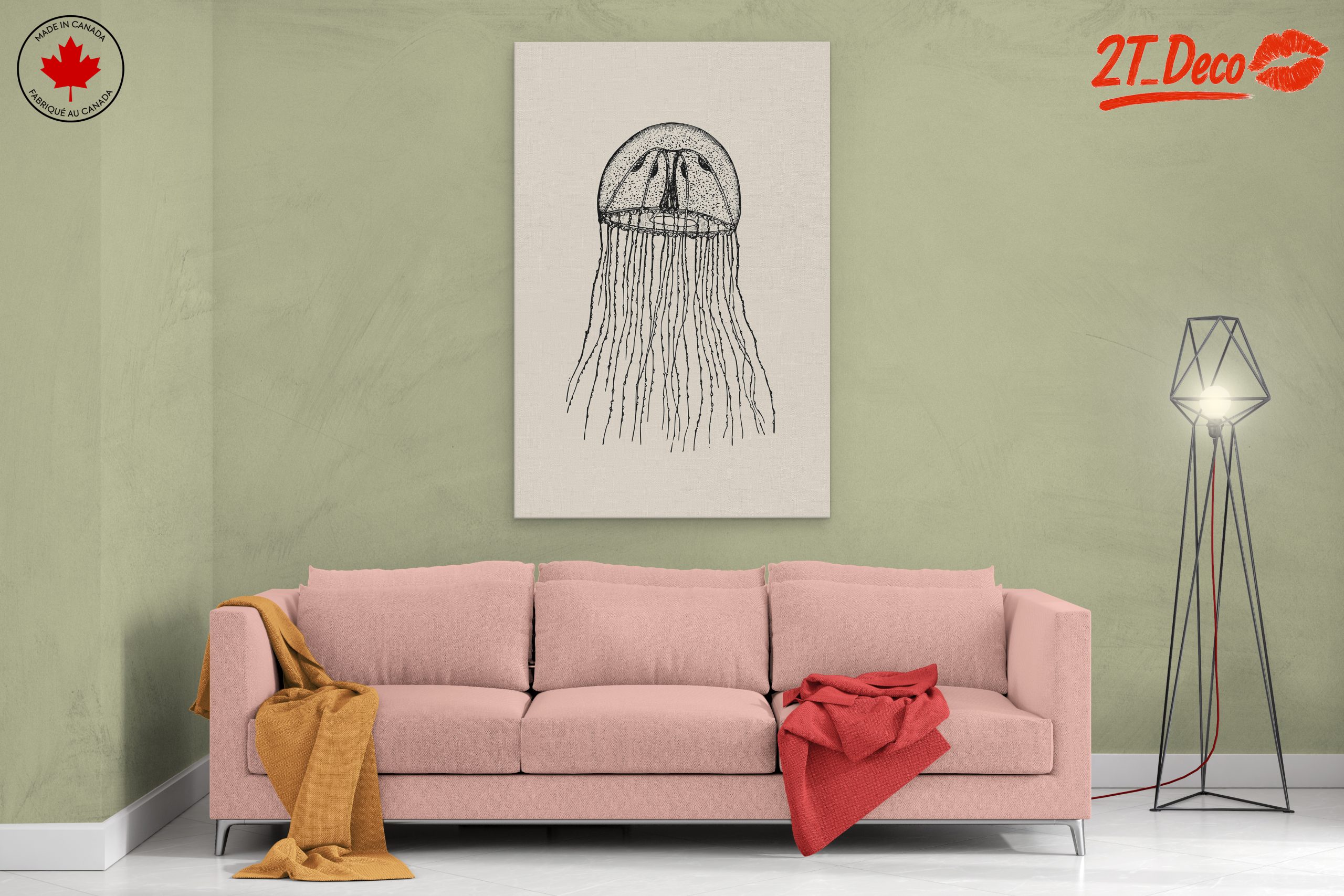 Intricate Jellyfish Anatomical Art - Image 2