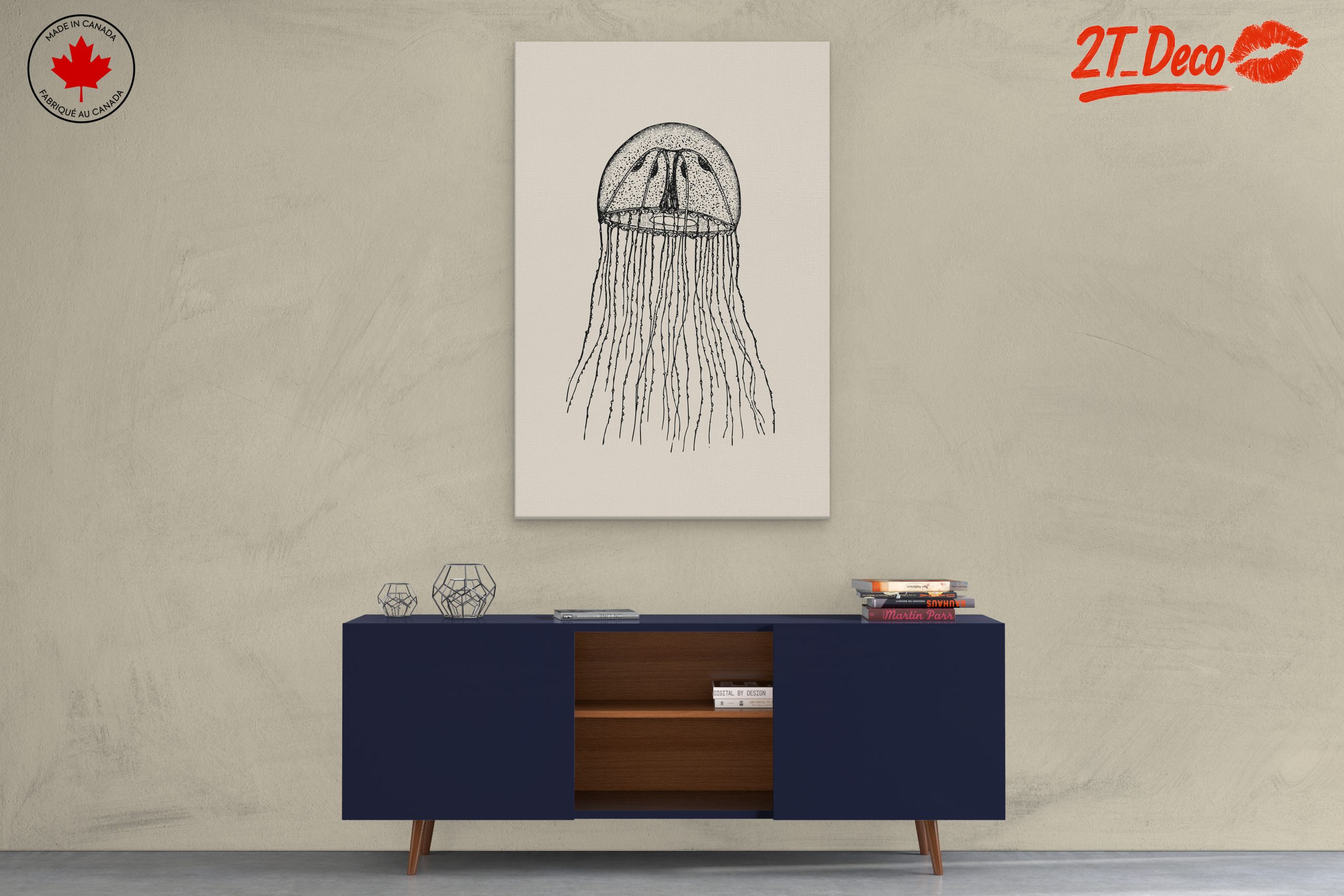 Intricate Jellyfish Anatomical Art - Image 3