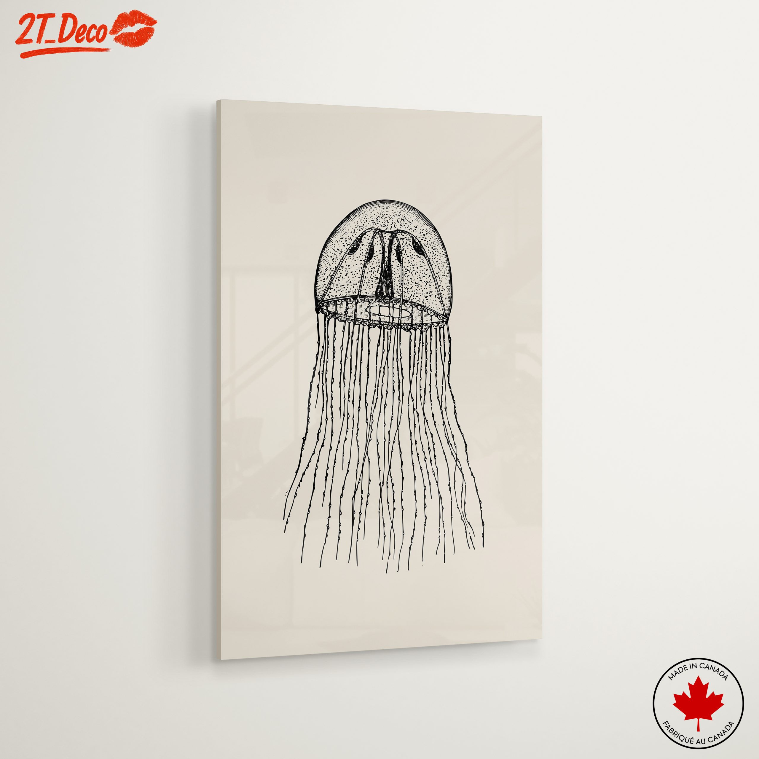 Intricate Jellyfish Anatomical Art - Image 6