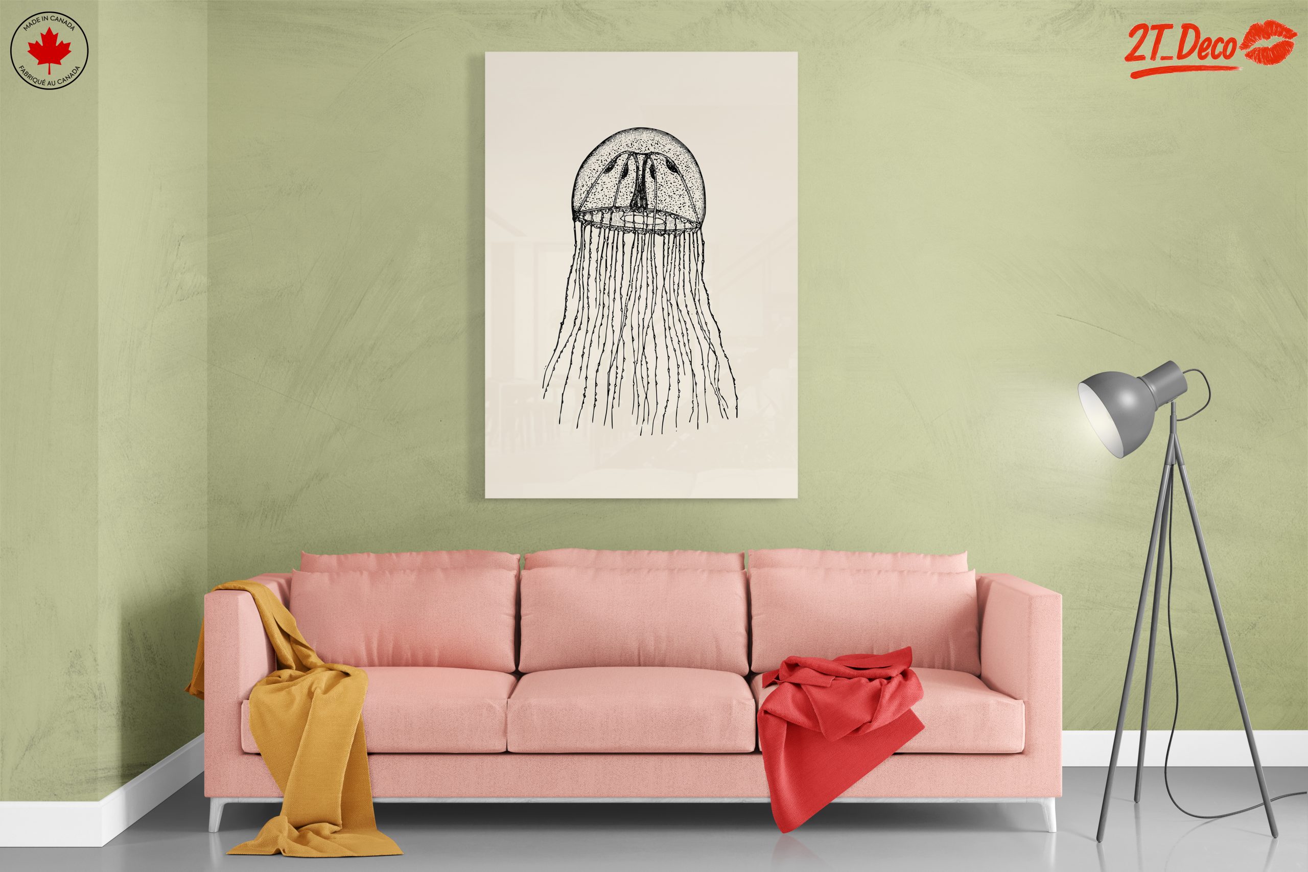 Intricate Jellyfish Anatomical Art - Image 7