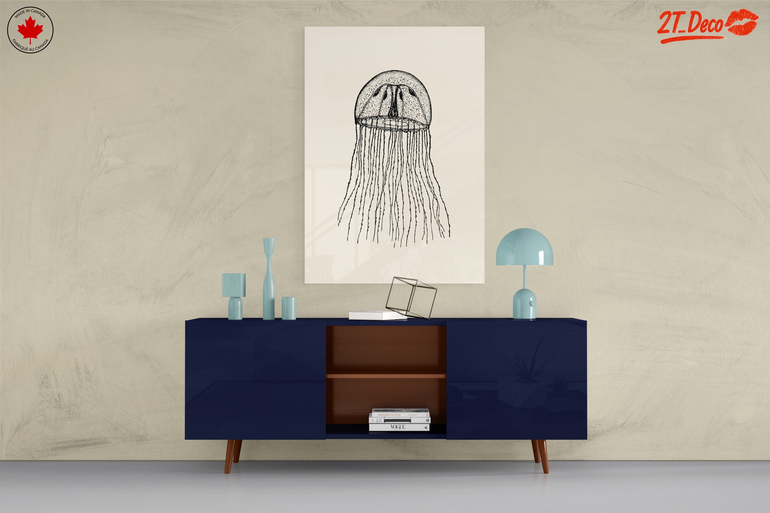 Intricate Jellyfish Anatomical Art - Image 8