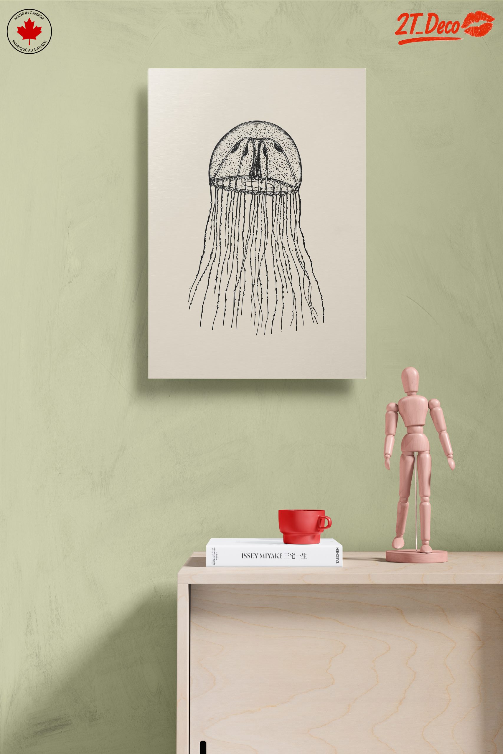 Intricate Jellyfish Anatomical Art - Image 14