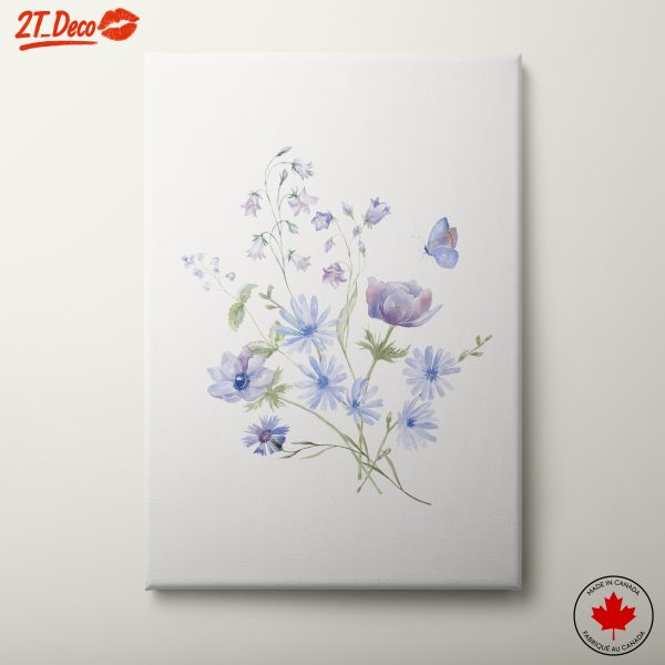 Delicate Floral Composition with Butterfly