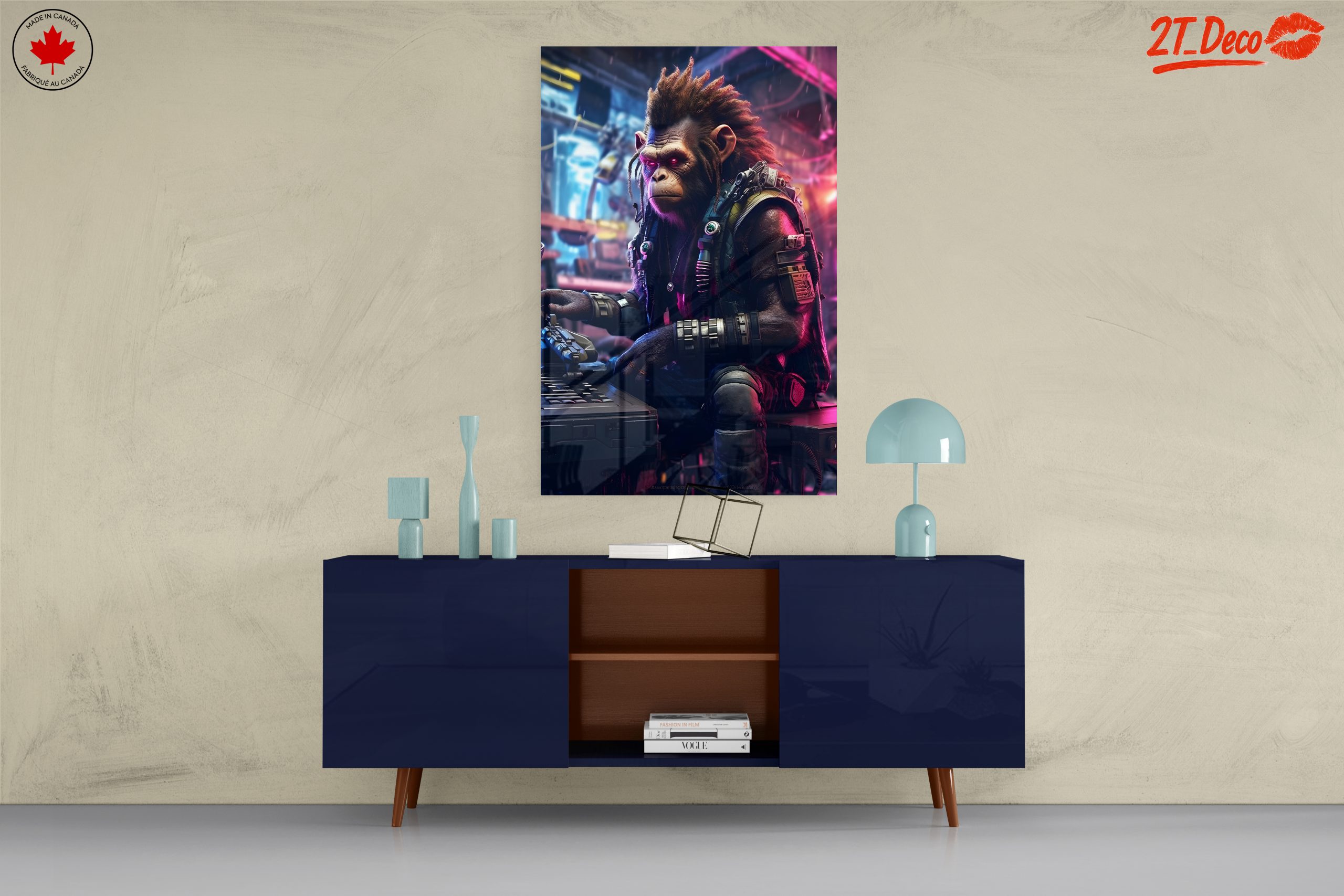 Cybernetic Monkey Fantasy Character Art - Image 8