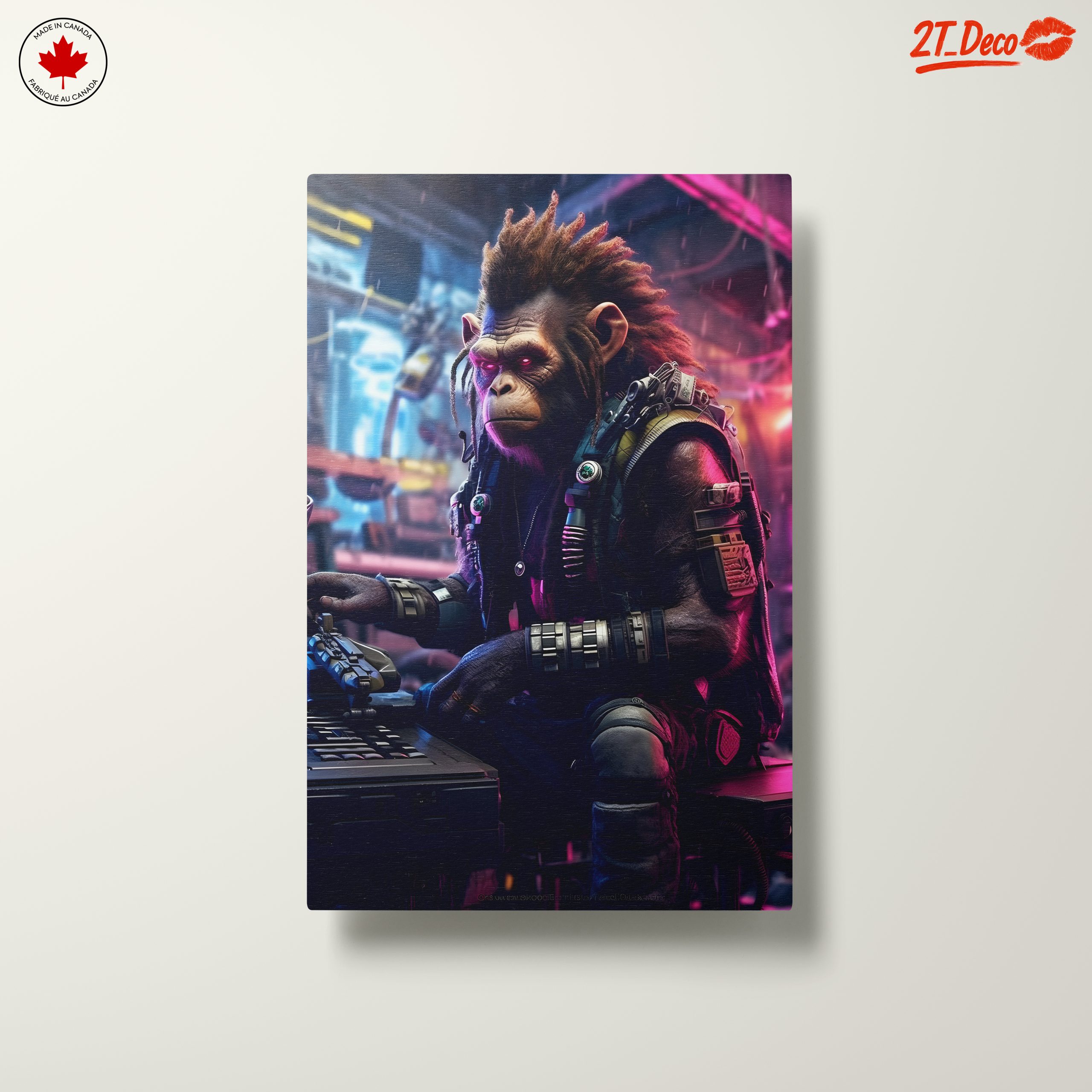 Cybernetic Monkey Fantasy Character Art - Image 10