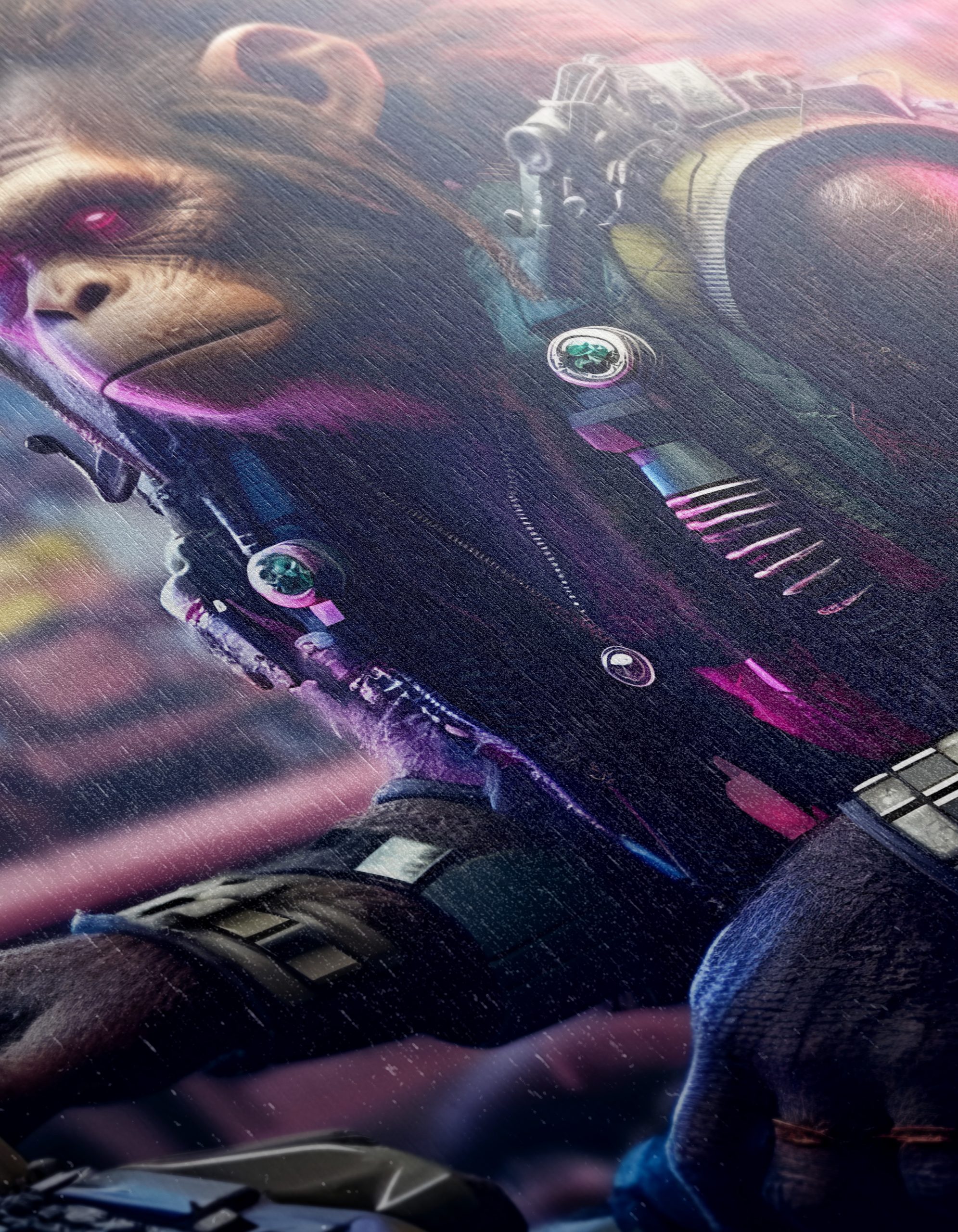 Cybernetic Monkey Fantasy Character Art - Image 12
