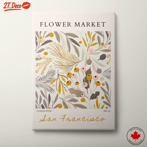 Flower Market Wall Art Featuring Botanicals
