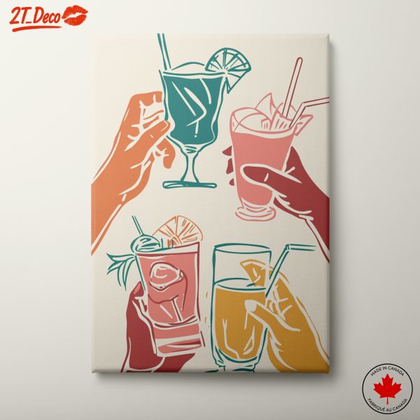 Stylized Cocktail Celebration Art 2
