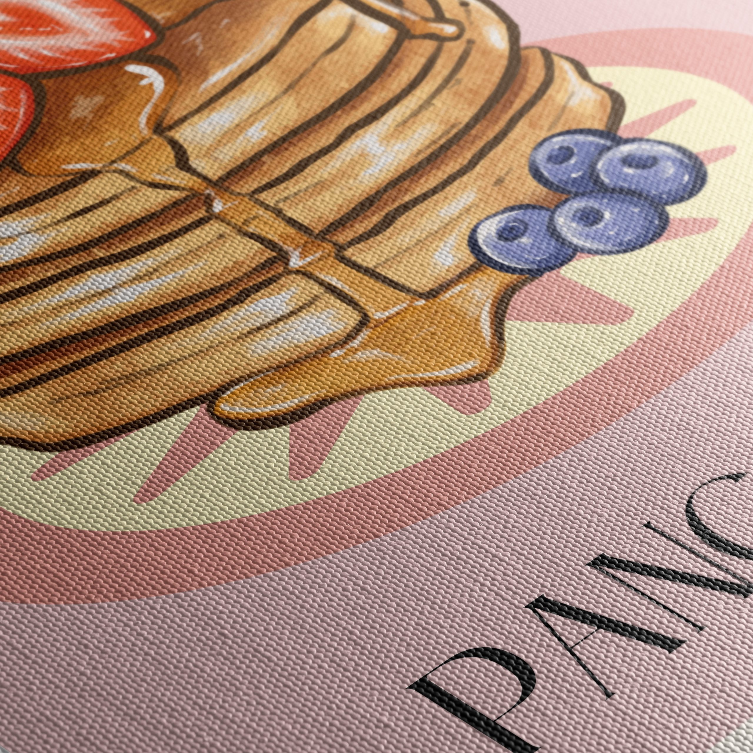 Stylized Pancakes with Berries Art - Image 5