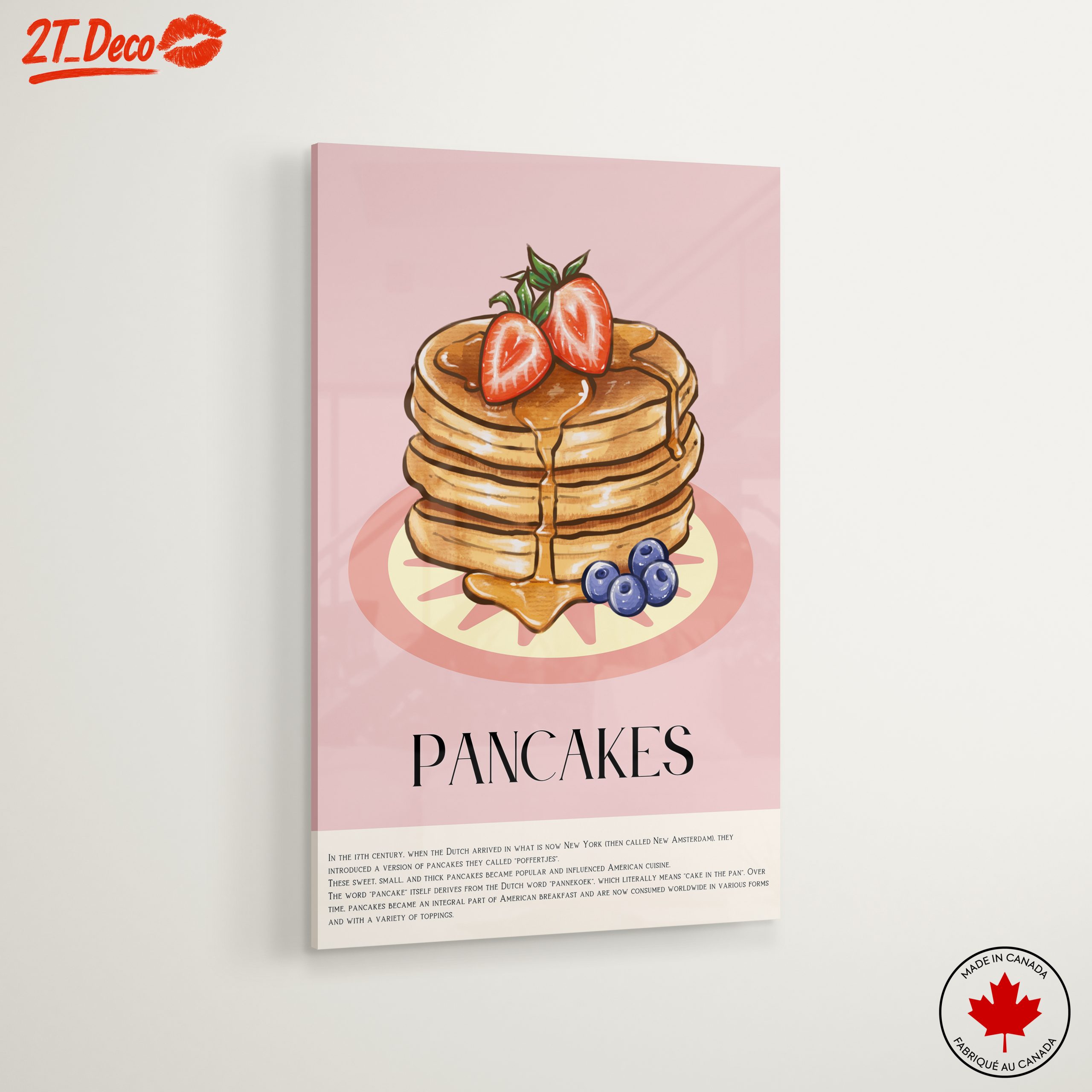 Stylized Pancakes with Berries Art - Image 6