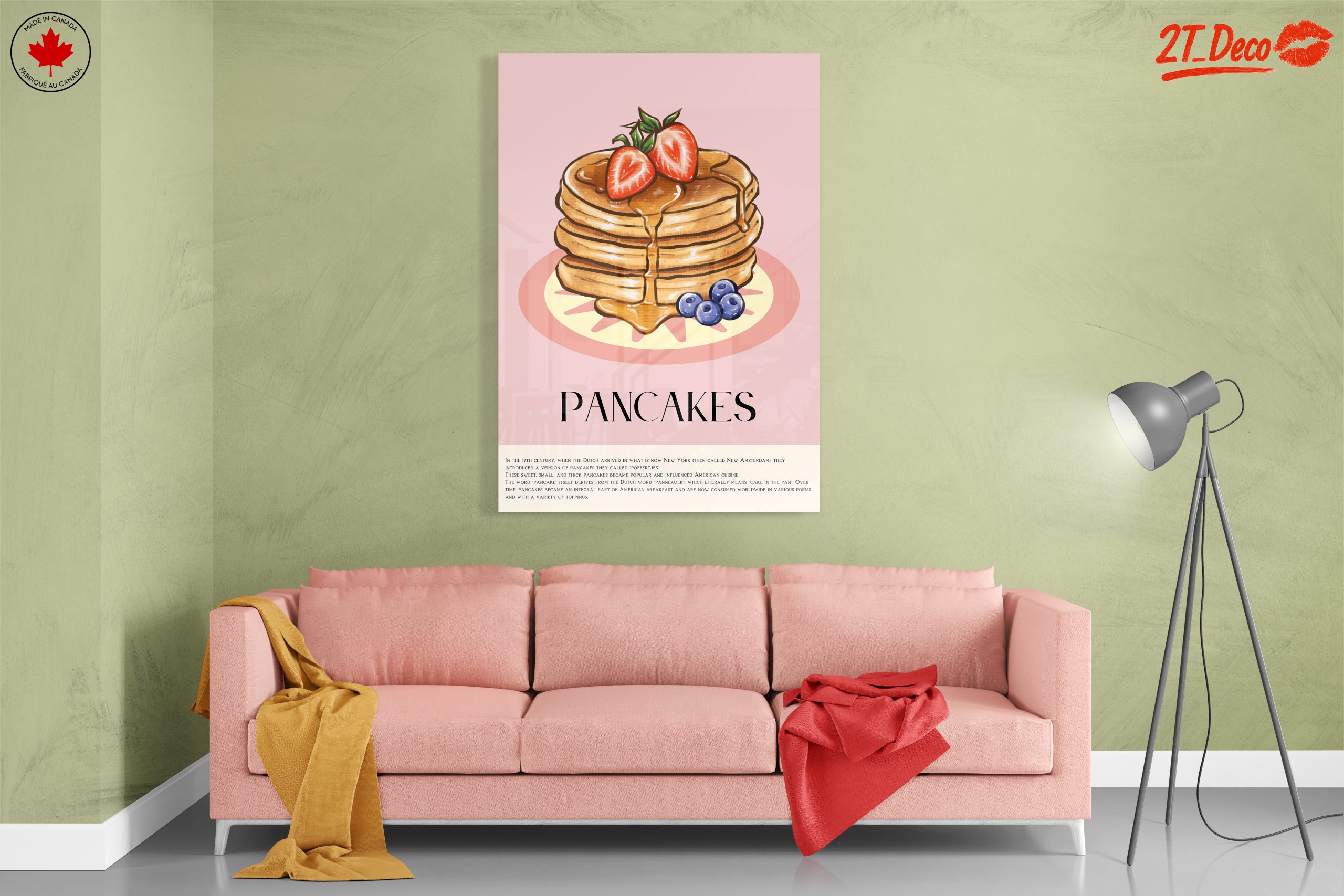 Stylized Pancakes with Berries Art - Image 7