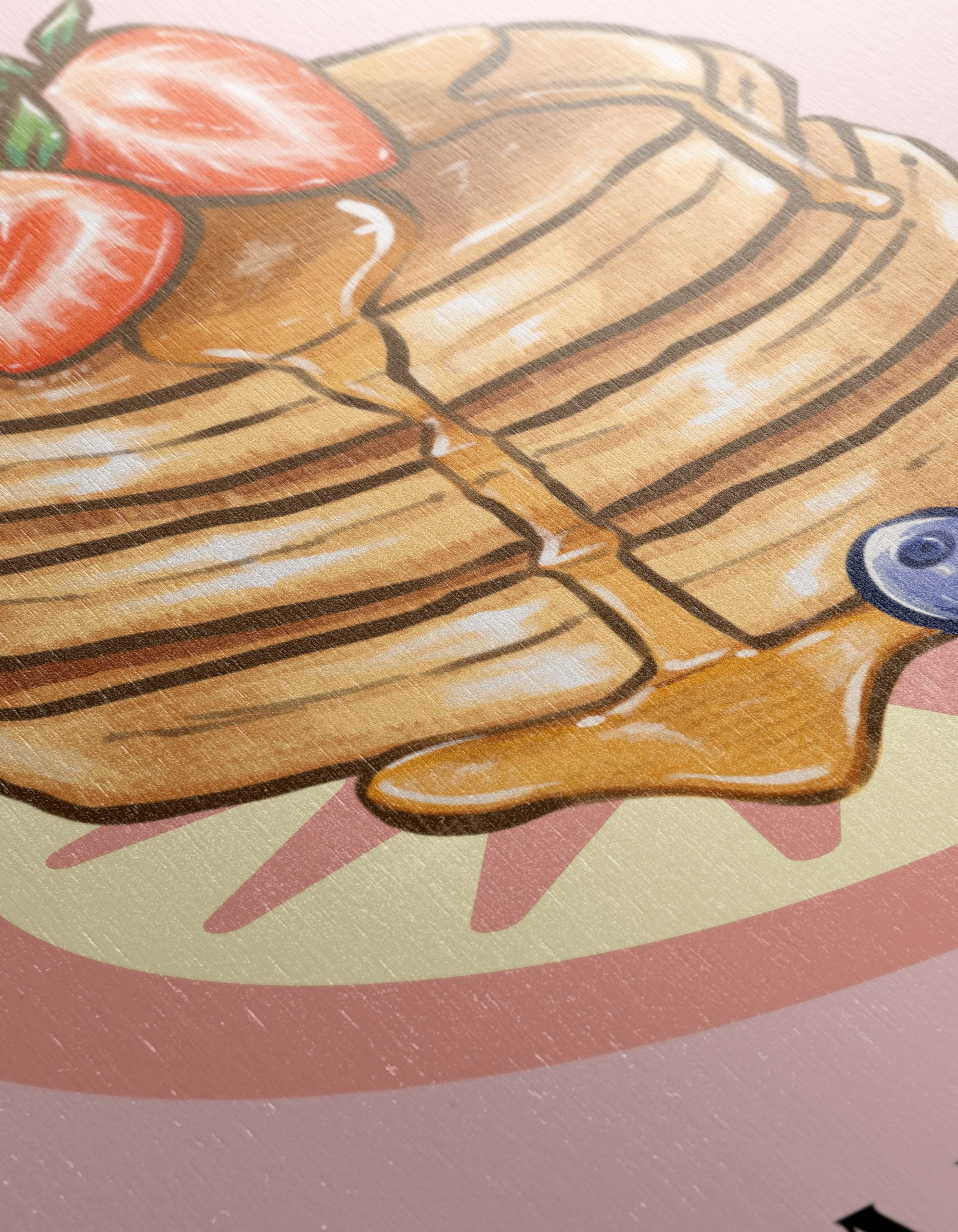 Stylized Pancakes with Berries Art - Image 12