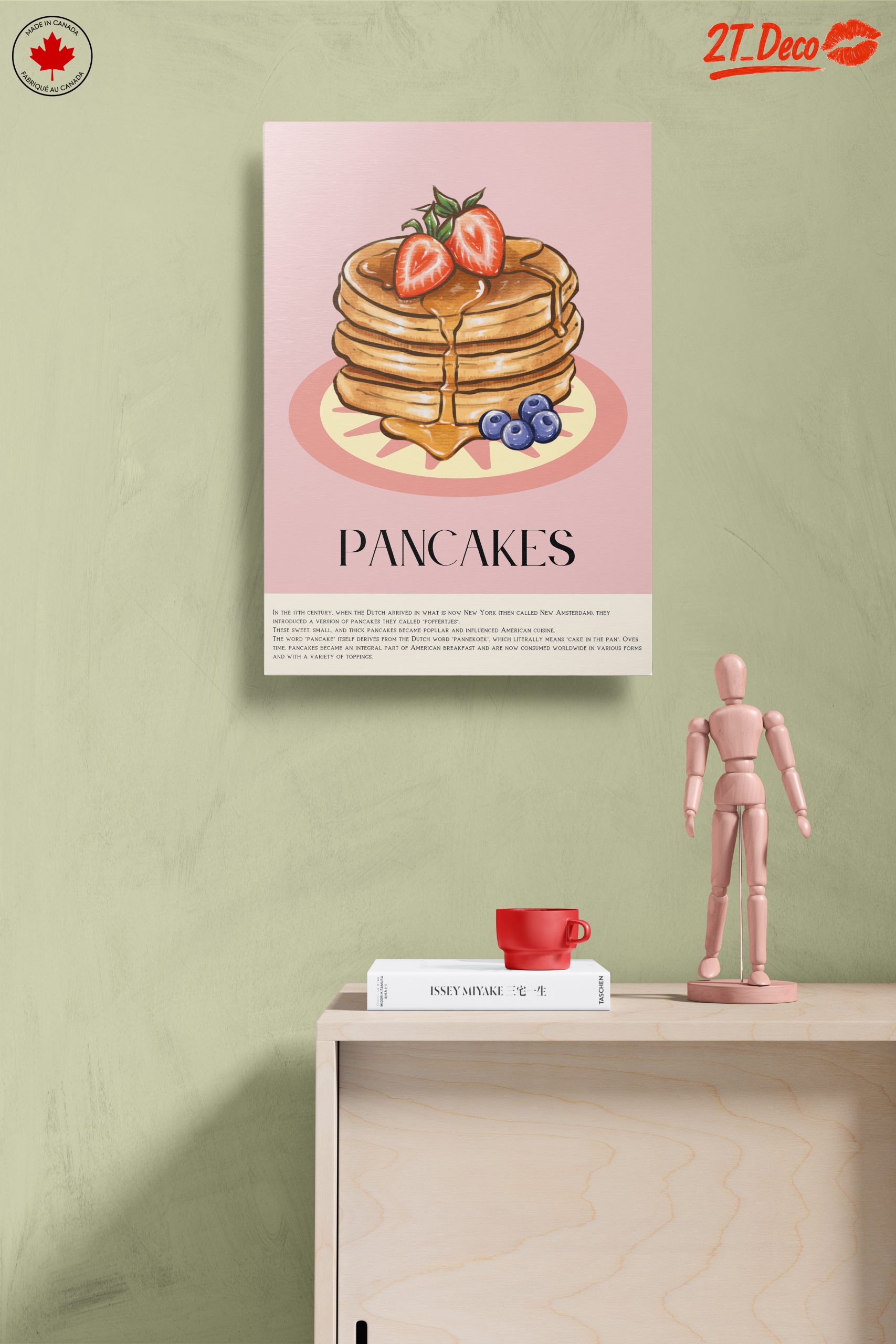Stylized Pancakes with Berries Art - Image 14