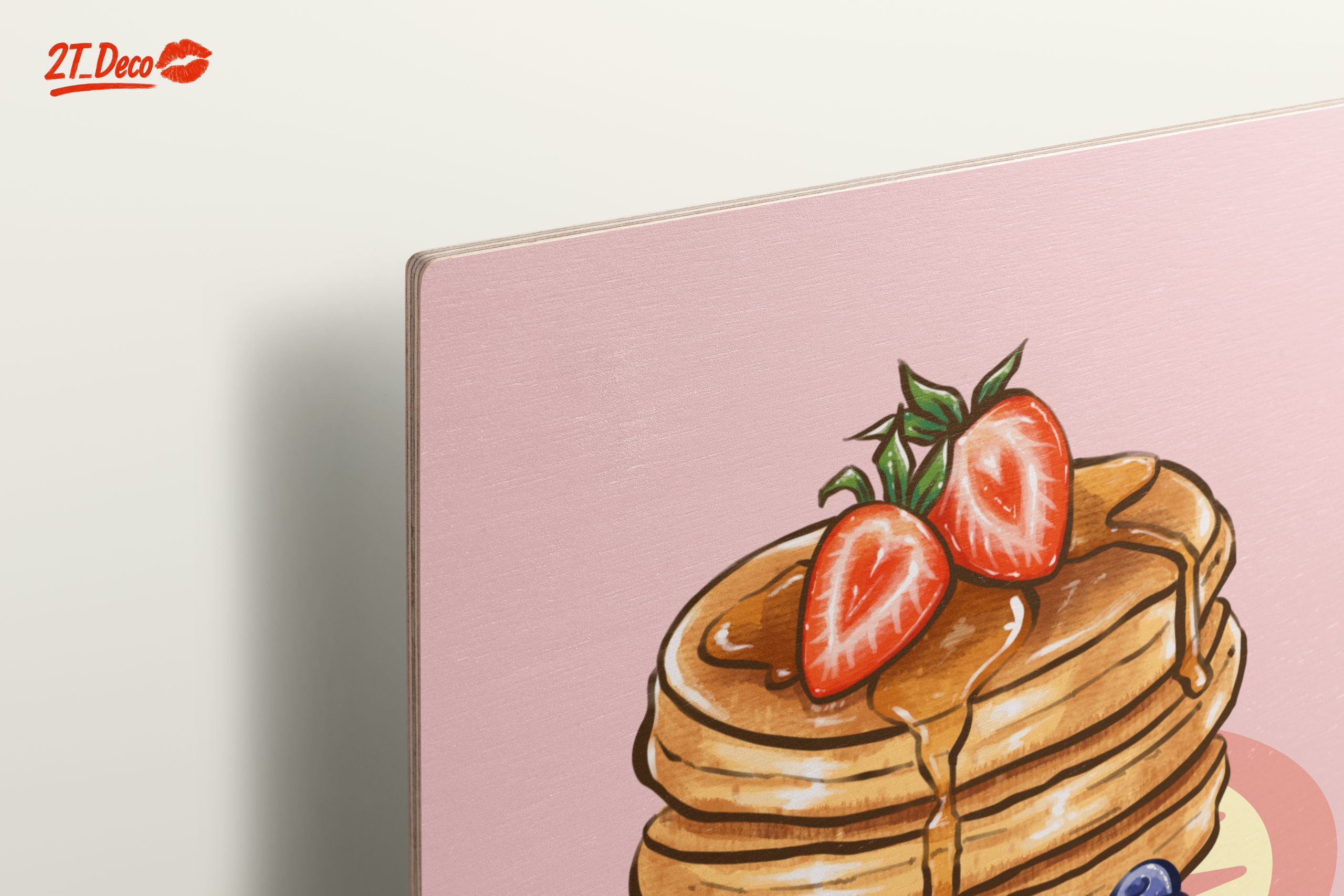Stylized Pancakes with Berries Art - Image 15