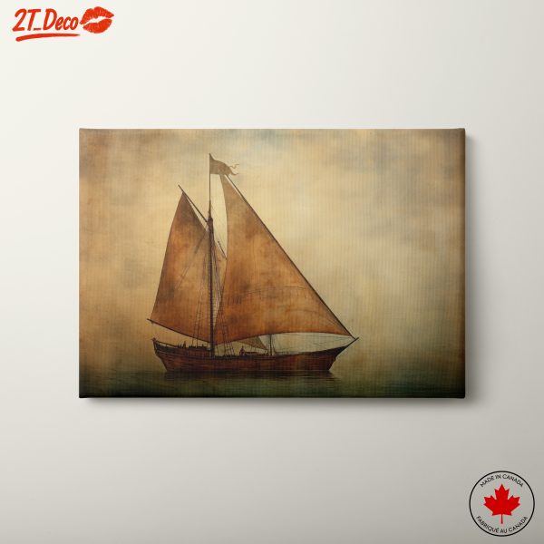 Sailing Ship in Tranquil Seascape