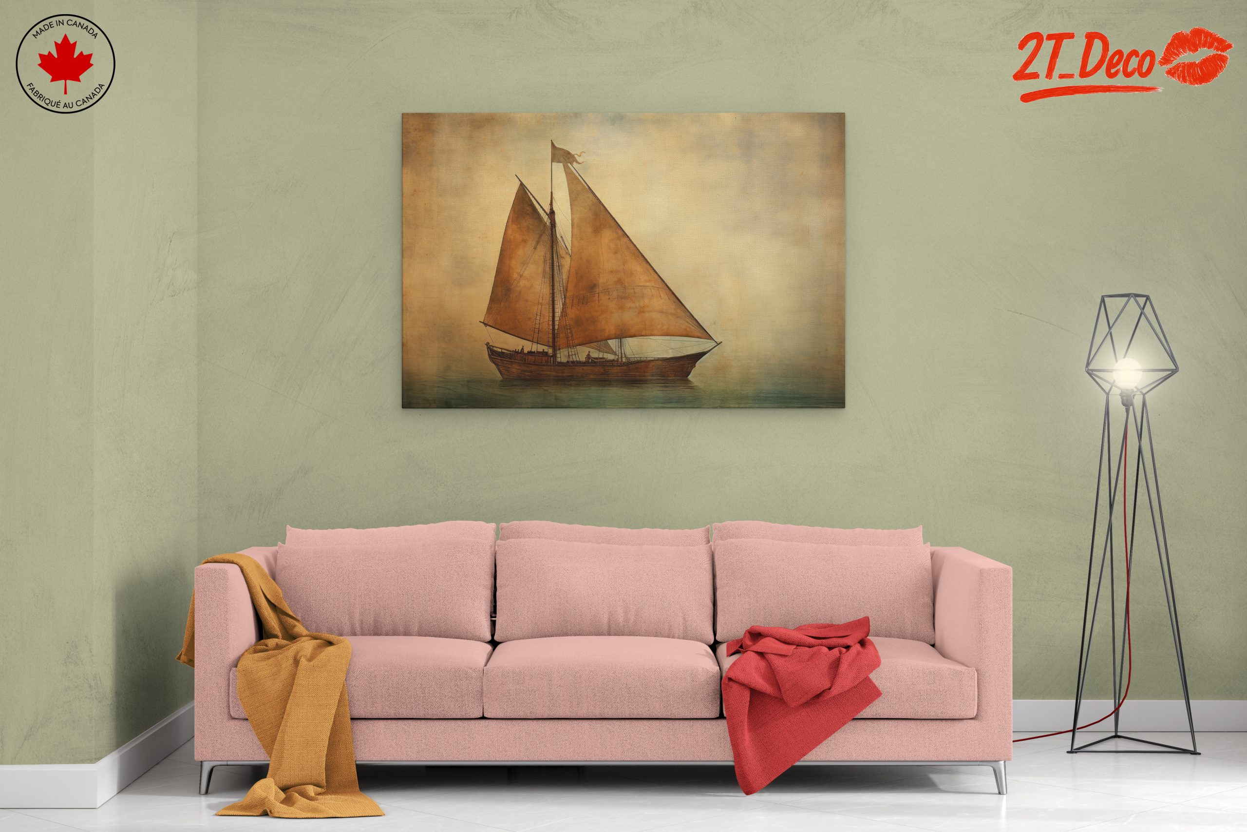 Sailing Ship in Tranquil Seascape - Image 2