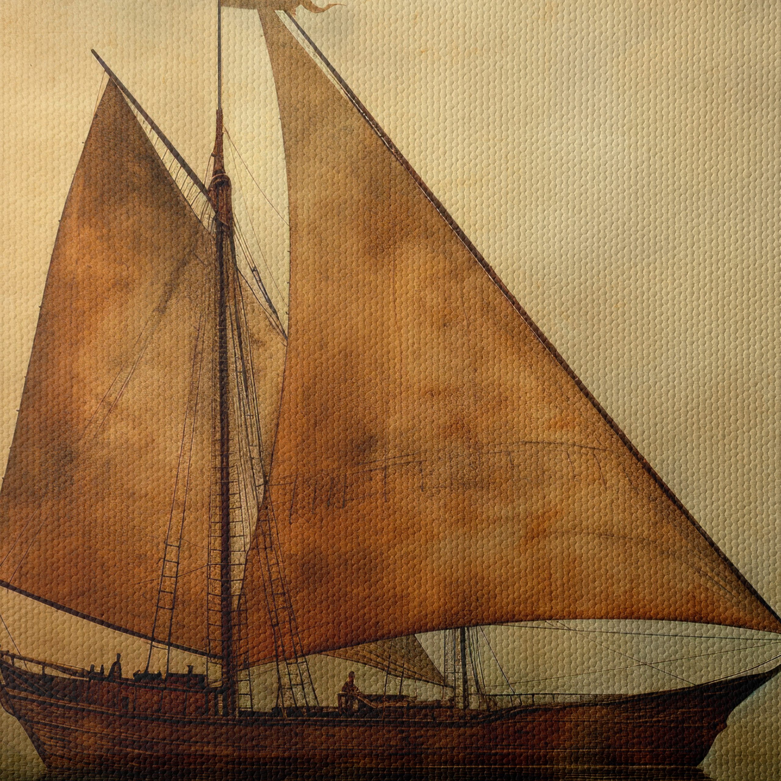 Sailing Ship in Tranquil Seascape - Image 4