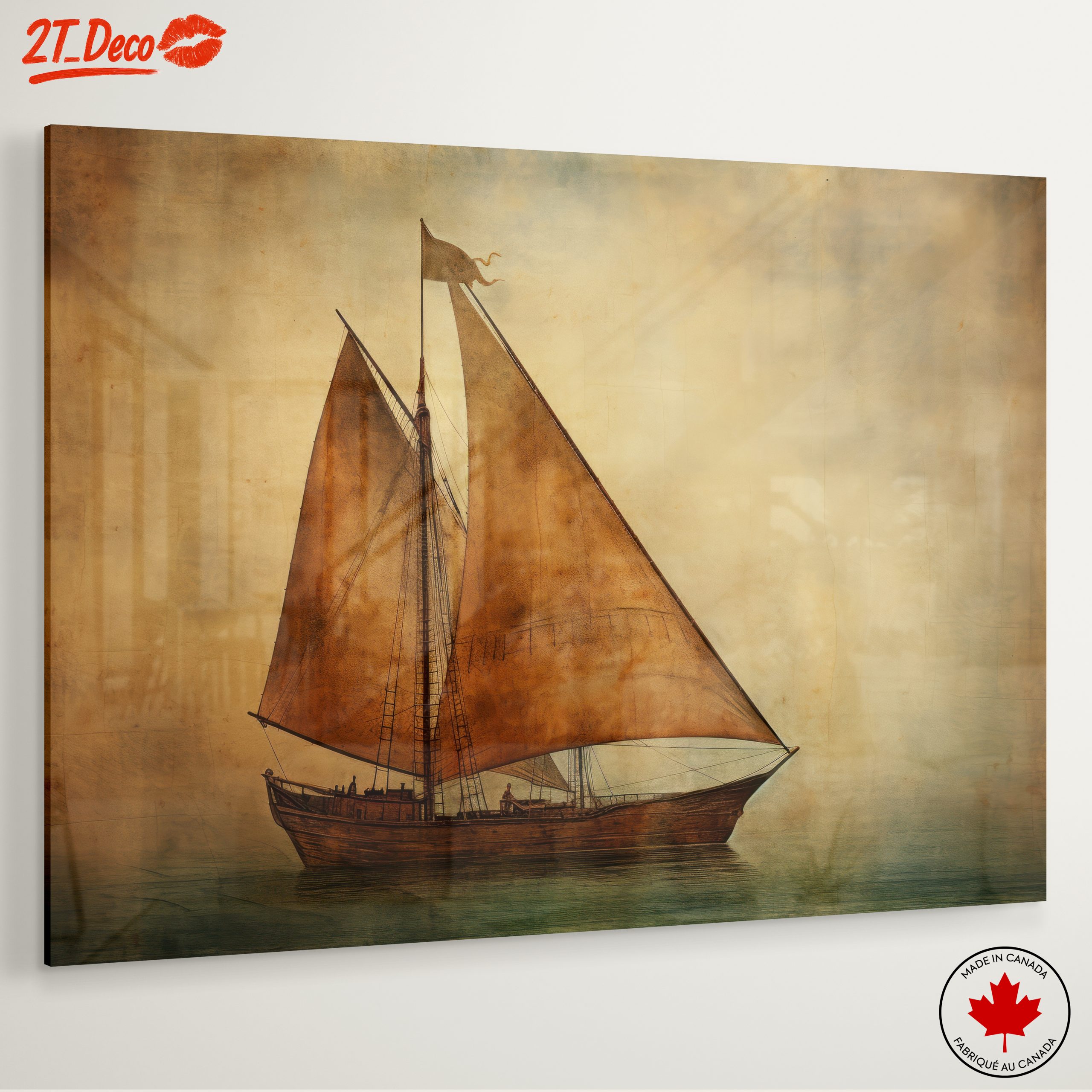 Sailing Ship in Tranquil Seascape - Image 6