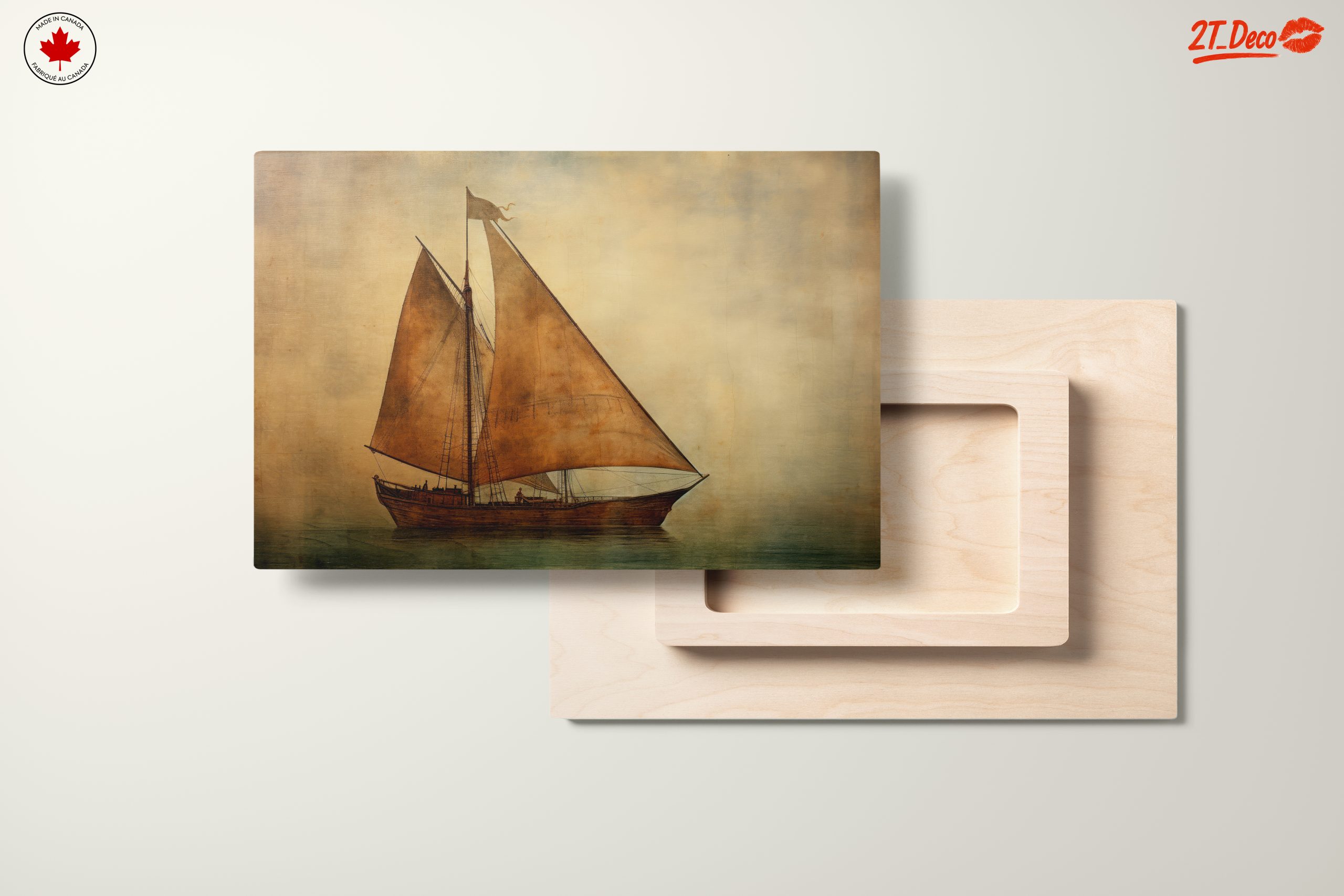 Sailing Ship in Tranquil Seascape - Image 11