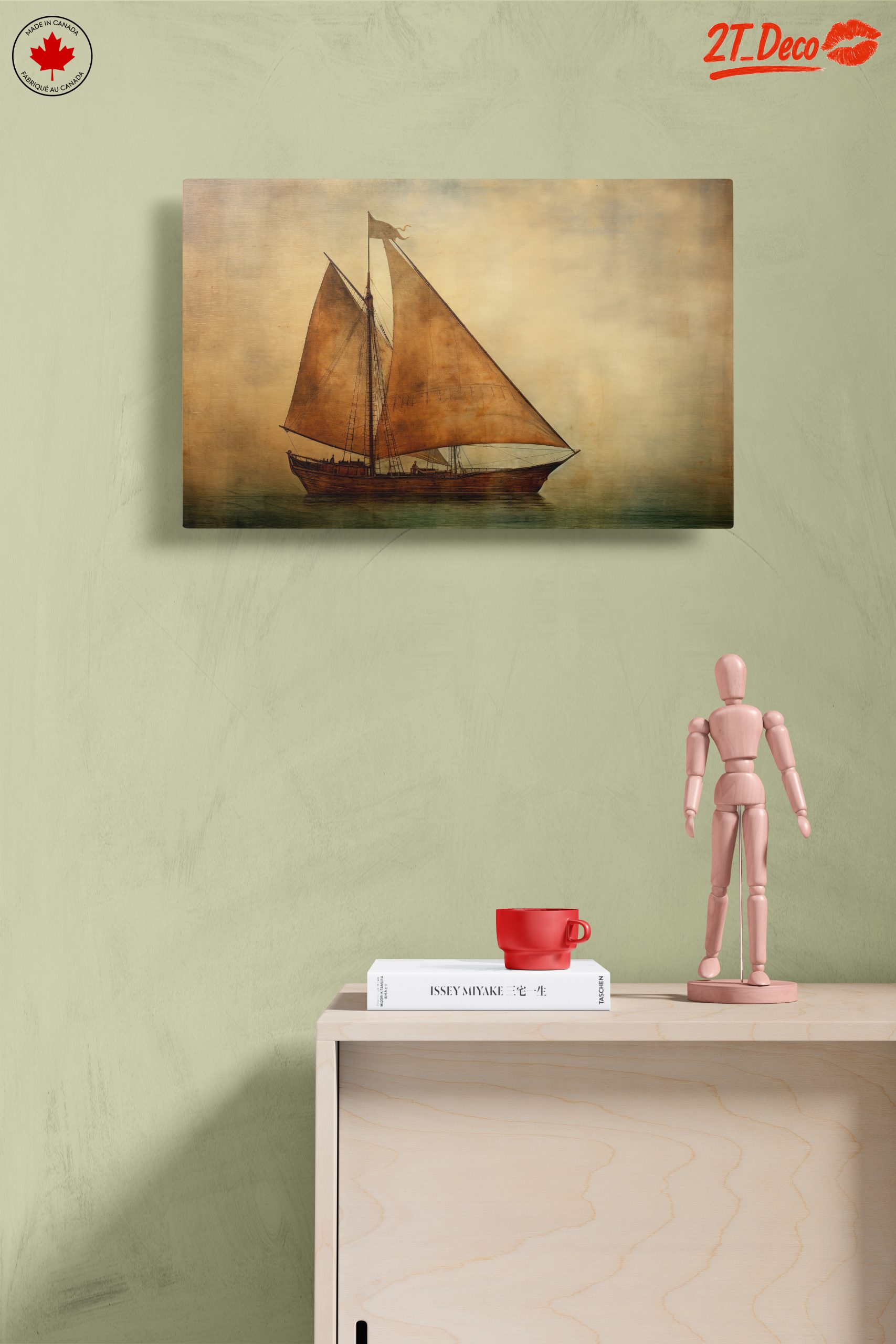 Sailing Ship in Tranquil Seascape - Image 14