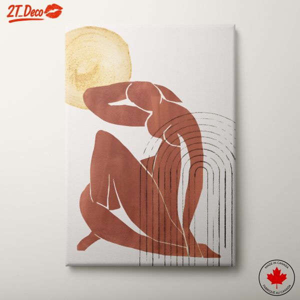 Stylized Minimalist Female Figure Art 2
