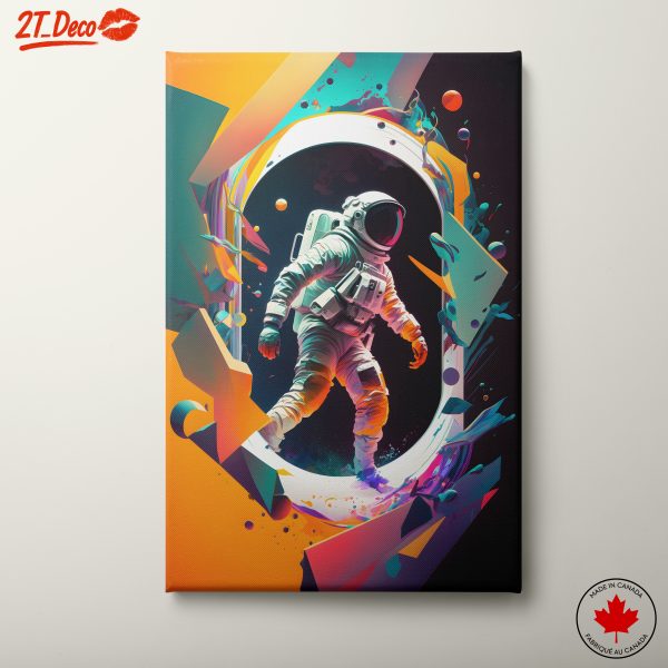 Vibrant Astronaut in Colorful Space 2