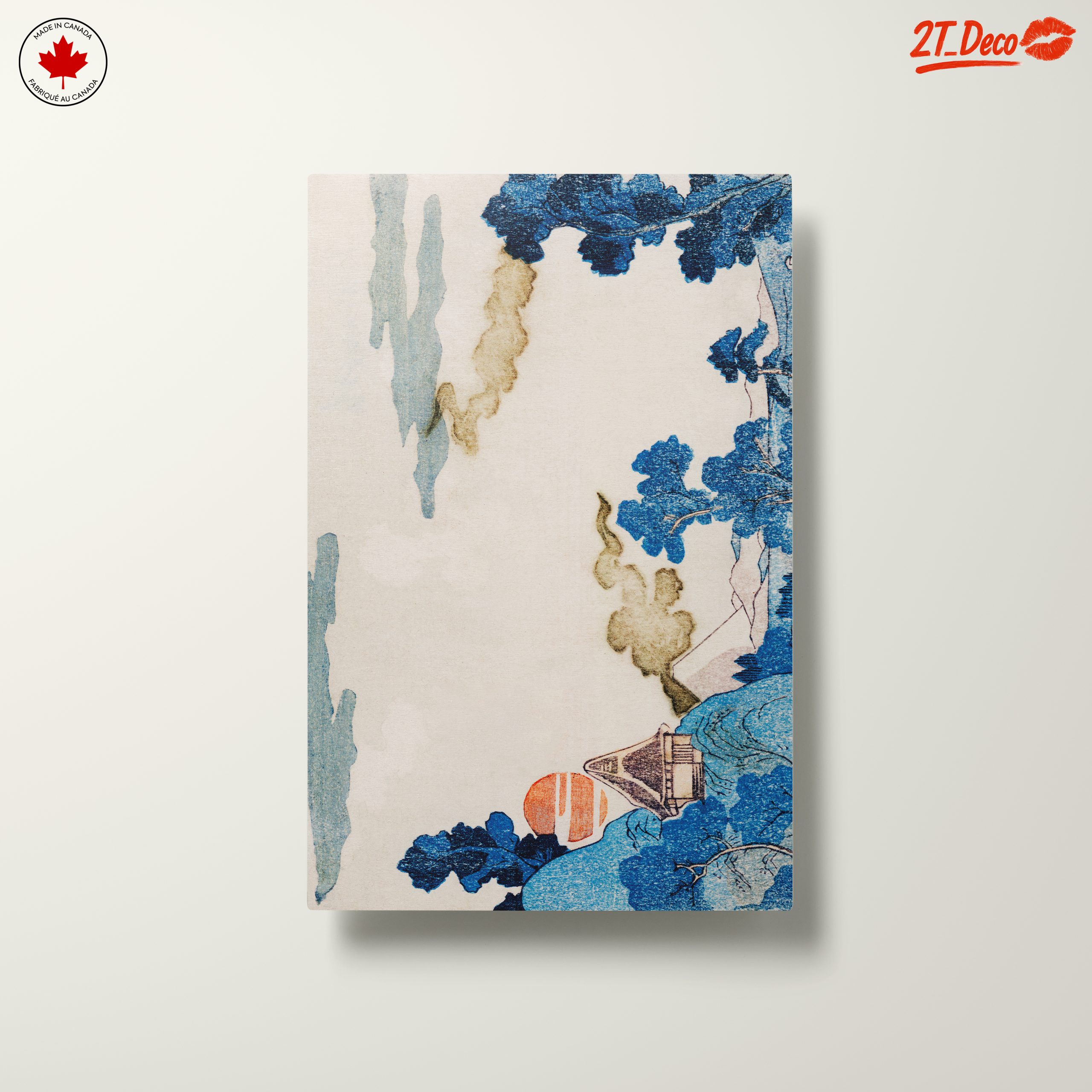 Abstract Landscape with Blue and Orange Elements - Image 10