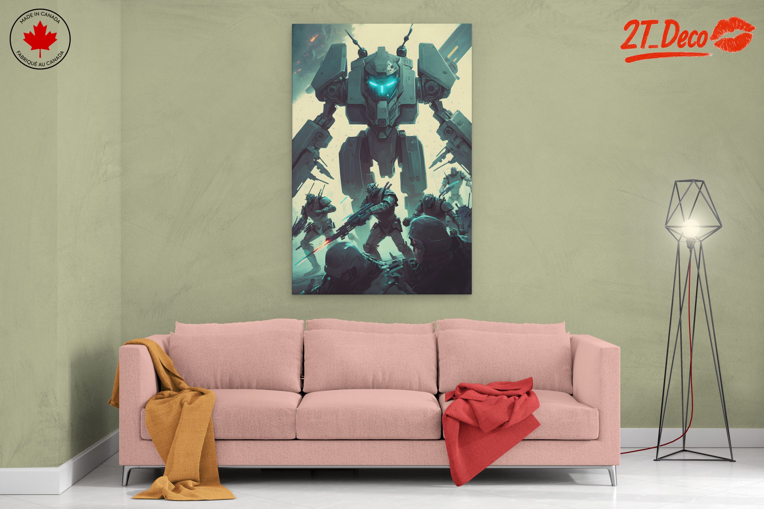 Futuristic Combat Scene Featuring Advanced Technology - Image 2