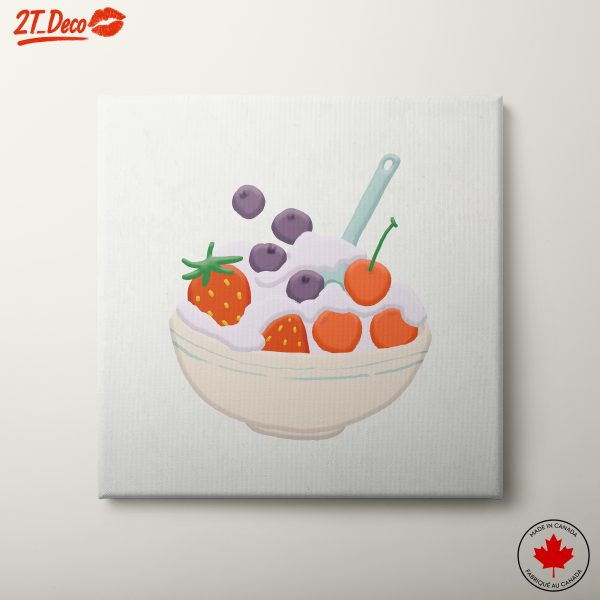 Whimsical Abstract Food Bowl Art