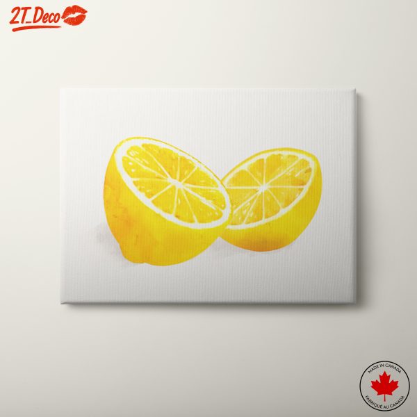 Lemon Slice Abstract Art