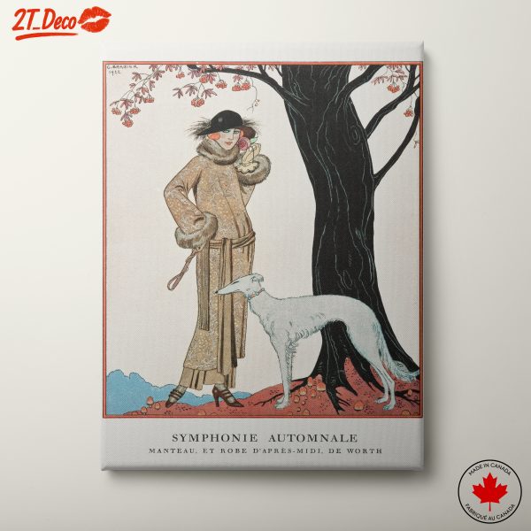 Elegant Portrait of Stylish Woman with Dog