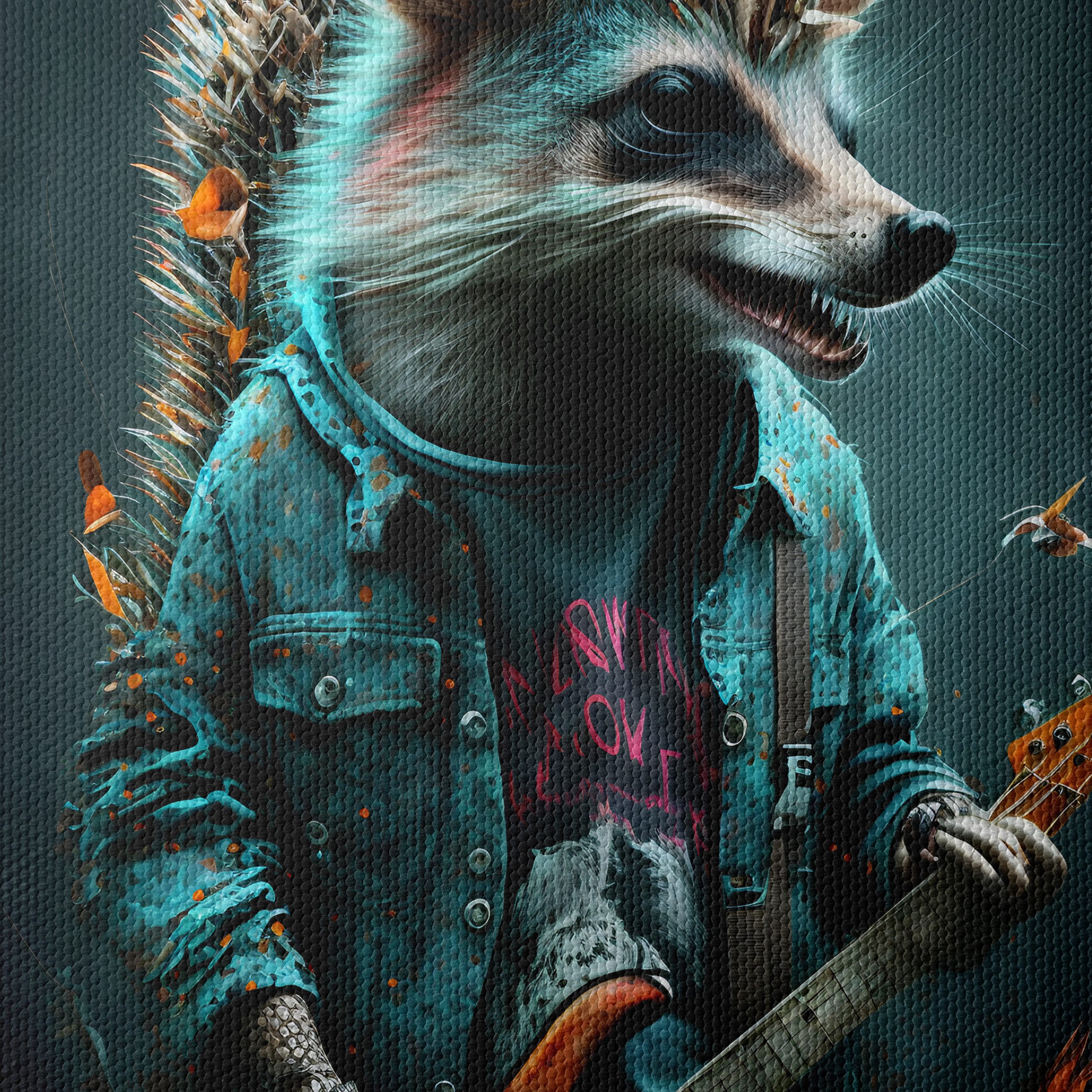 Whimsical Hedgehog Playing Bass Guitar - Image 4