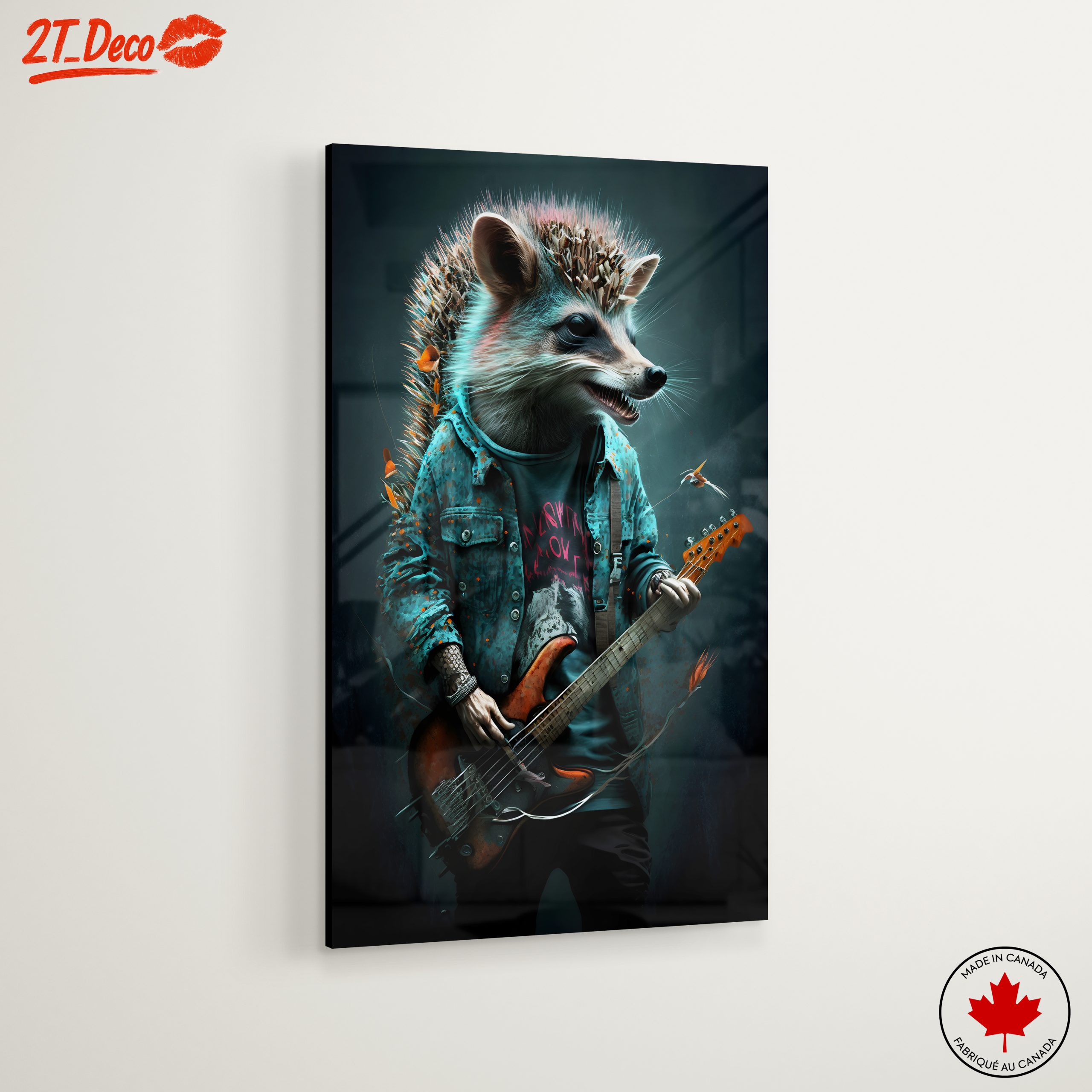 Whimsical Hedgehog Playing Bass Guitar - Image 6