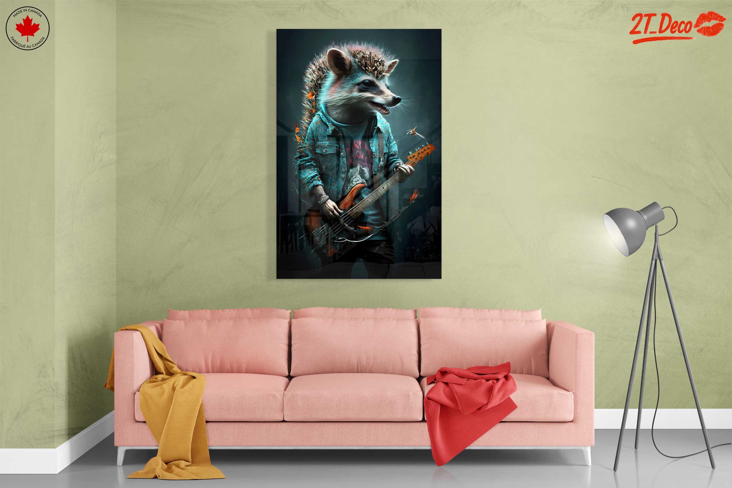 Whimsical Hedgehog Playing Bass Guitar - Image 7
