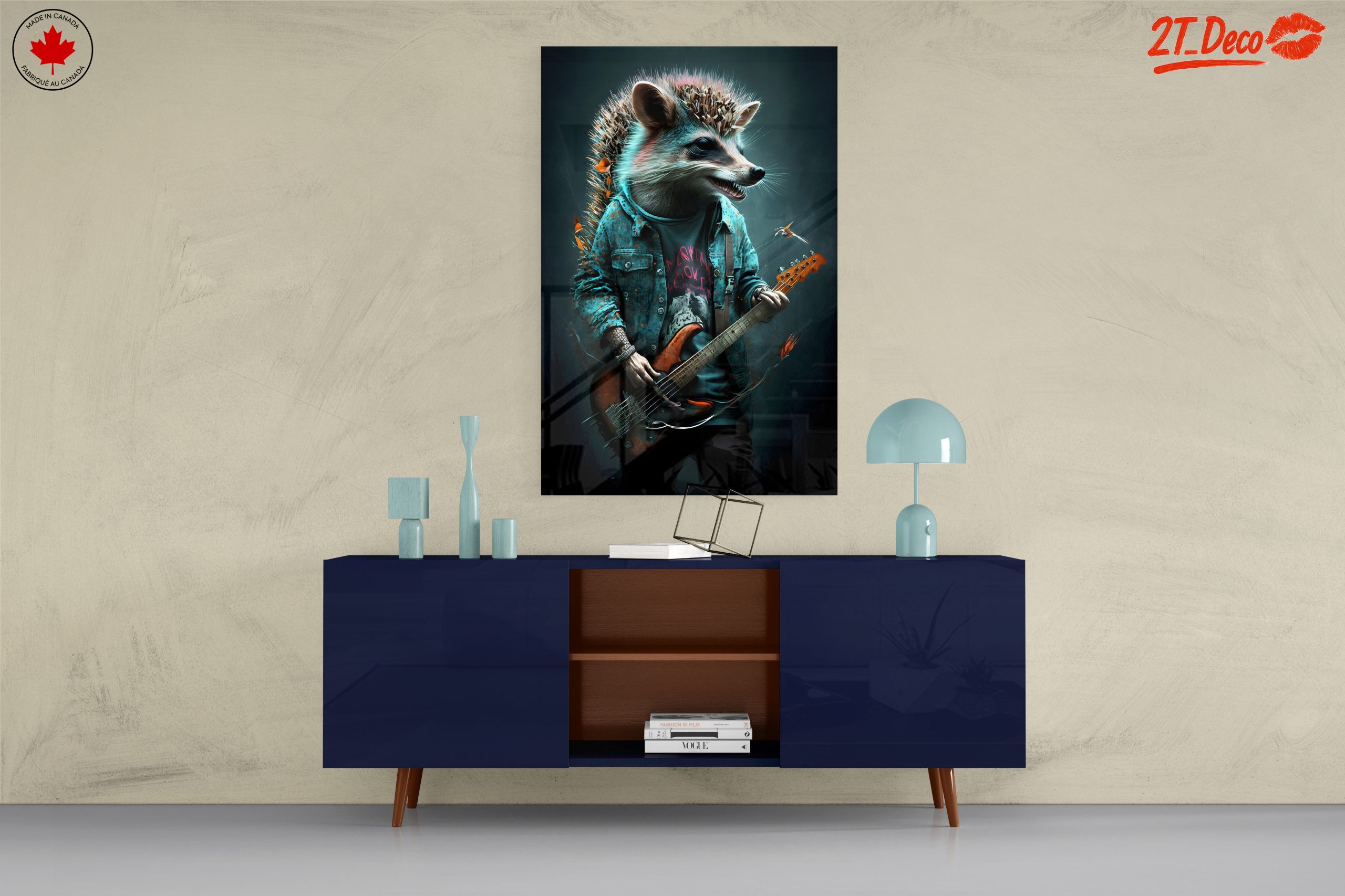 Whimsical Hedgehog Playing Bass Guitar - Image 8