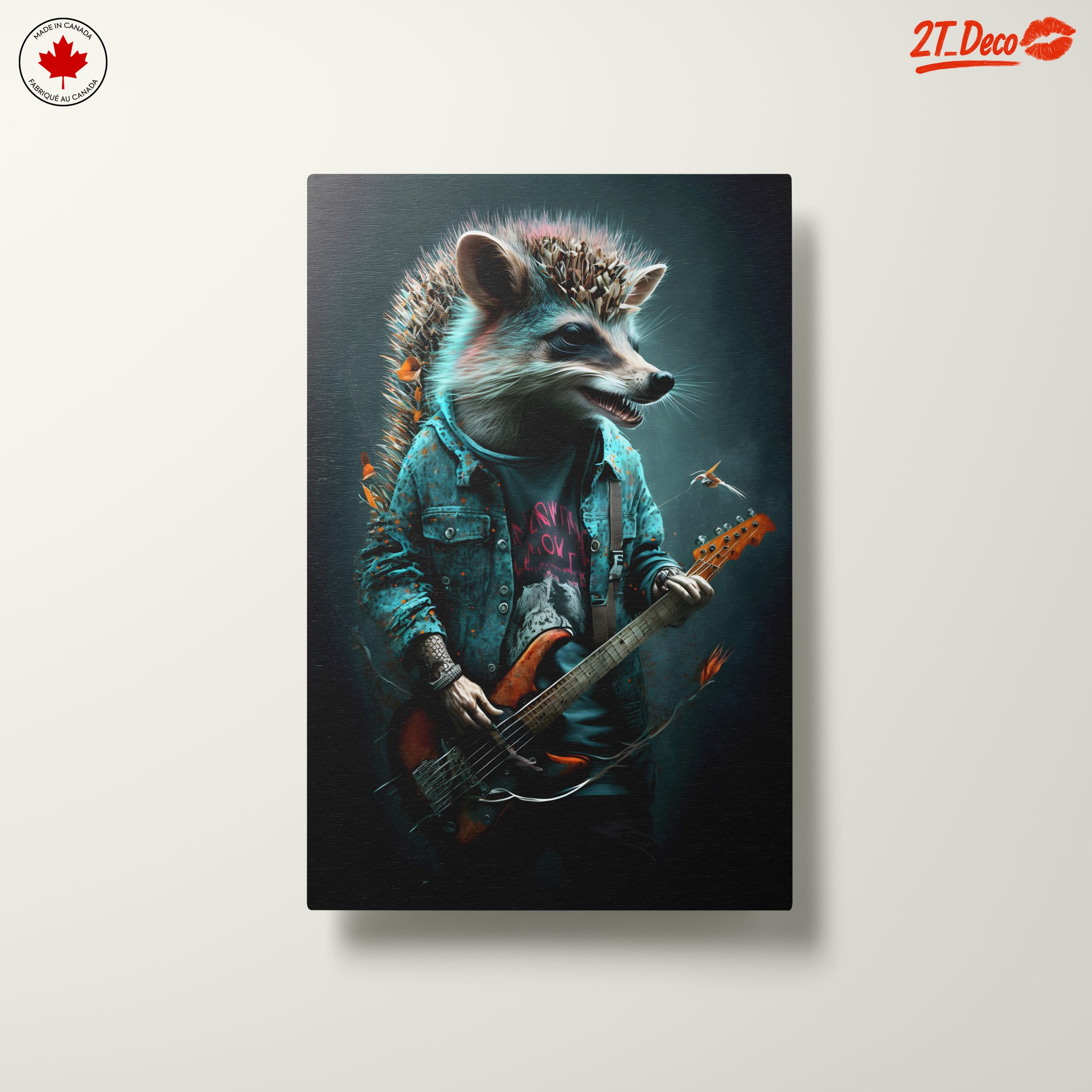 Whimsical Hedgehog Playing Bass Guitar - Image 10