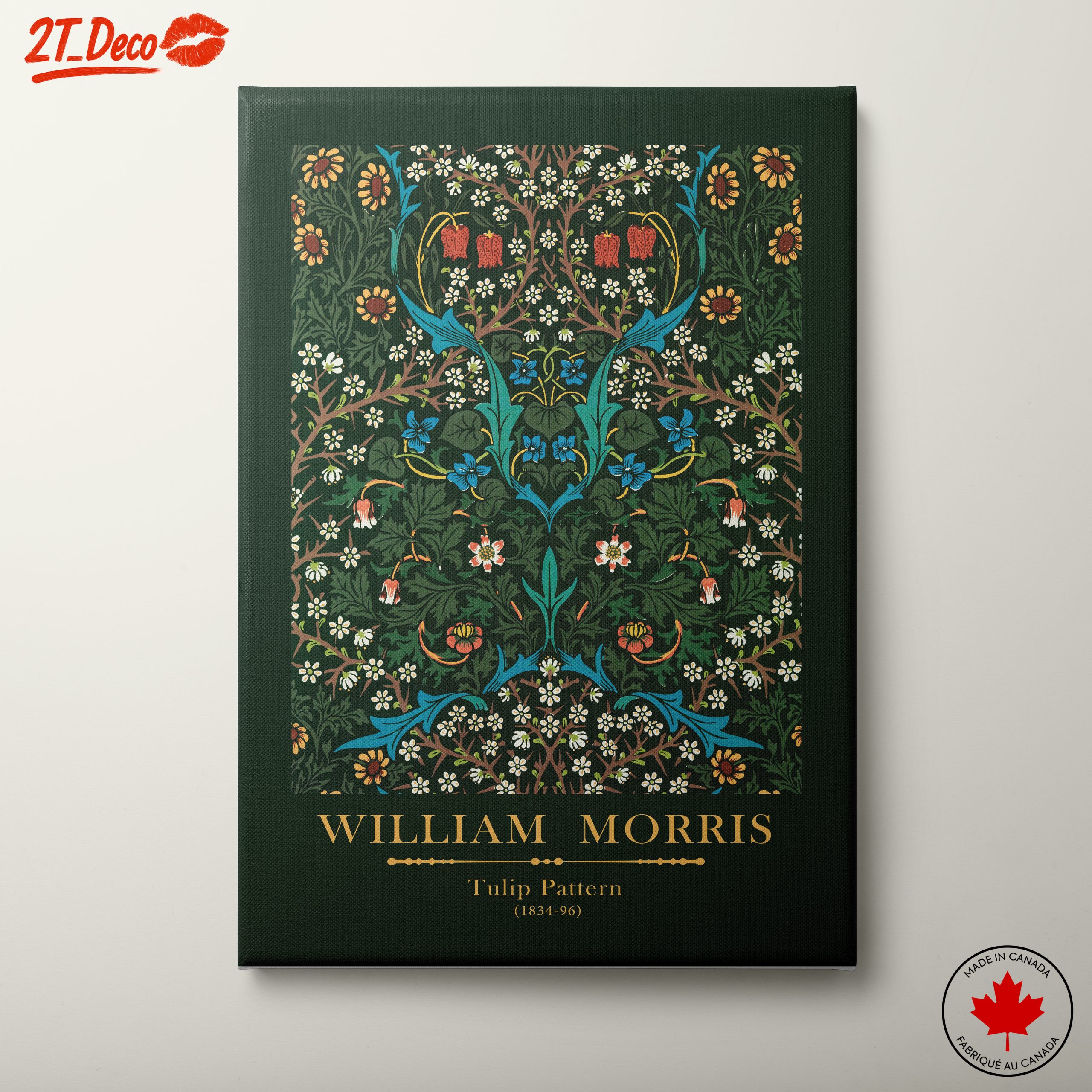 William Morris Tulip Pattern Artwork
