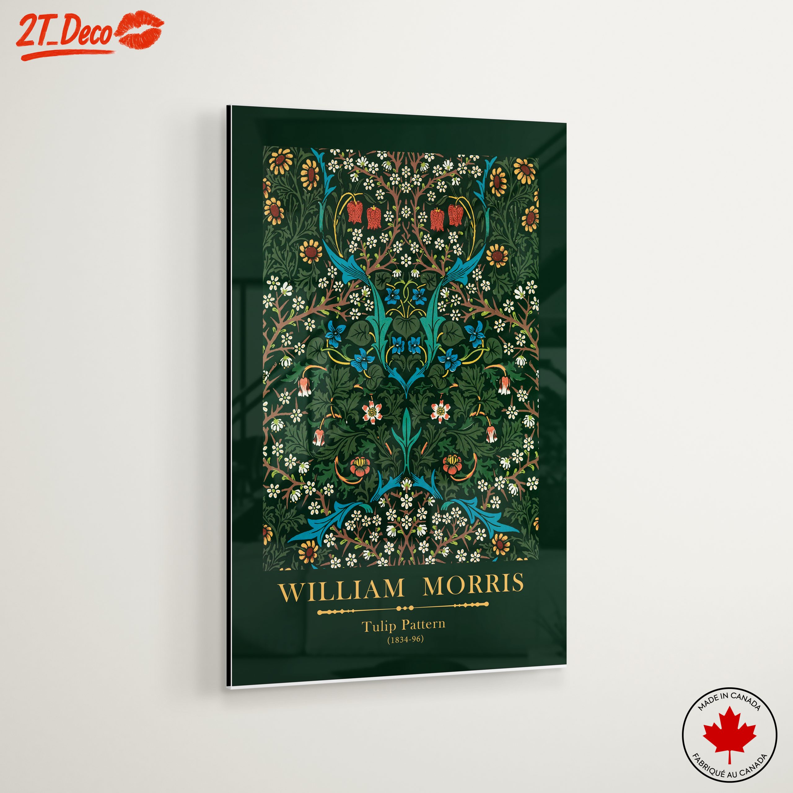 William Morris Tulip Pattern Artwork - Image 6
