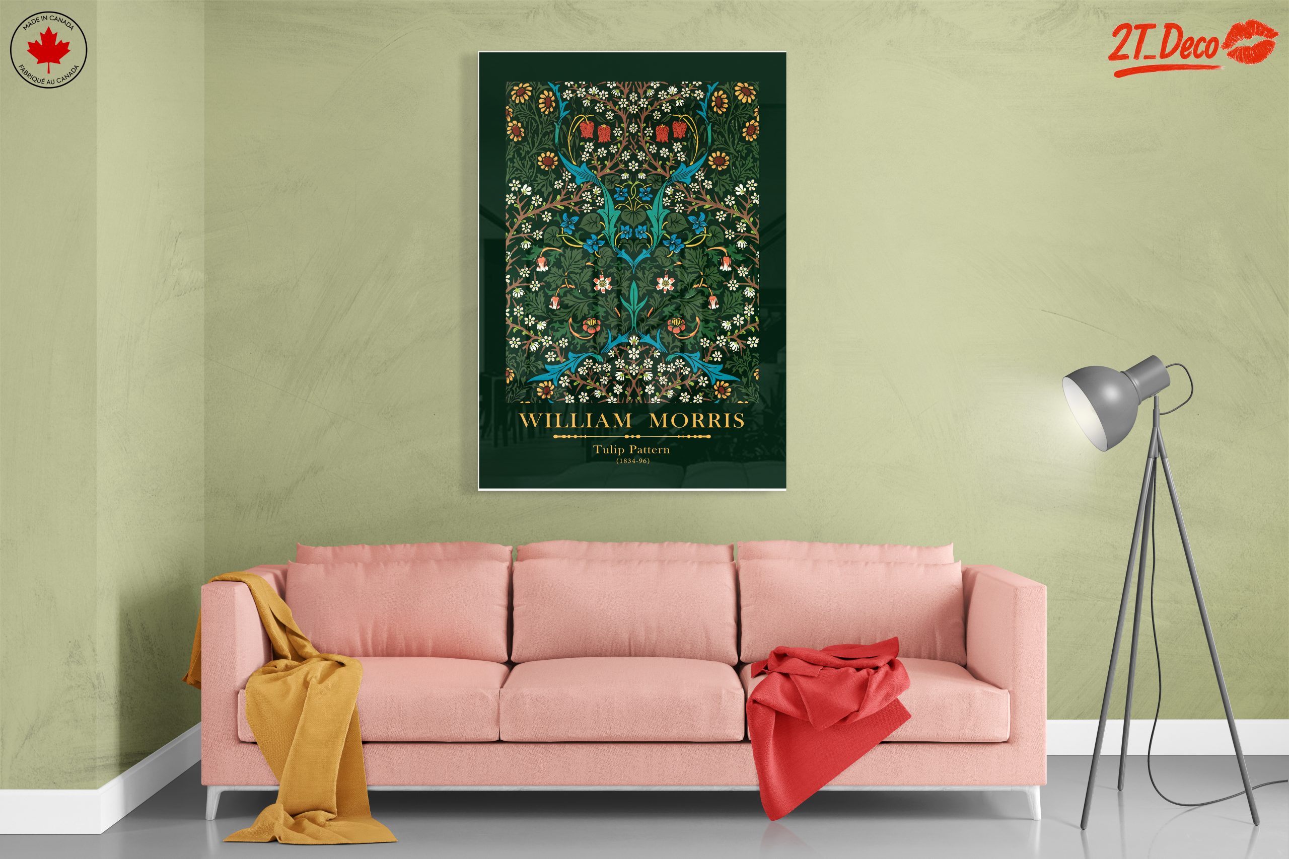 William Morris Tulip Pattern Artwork - Image 7