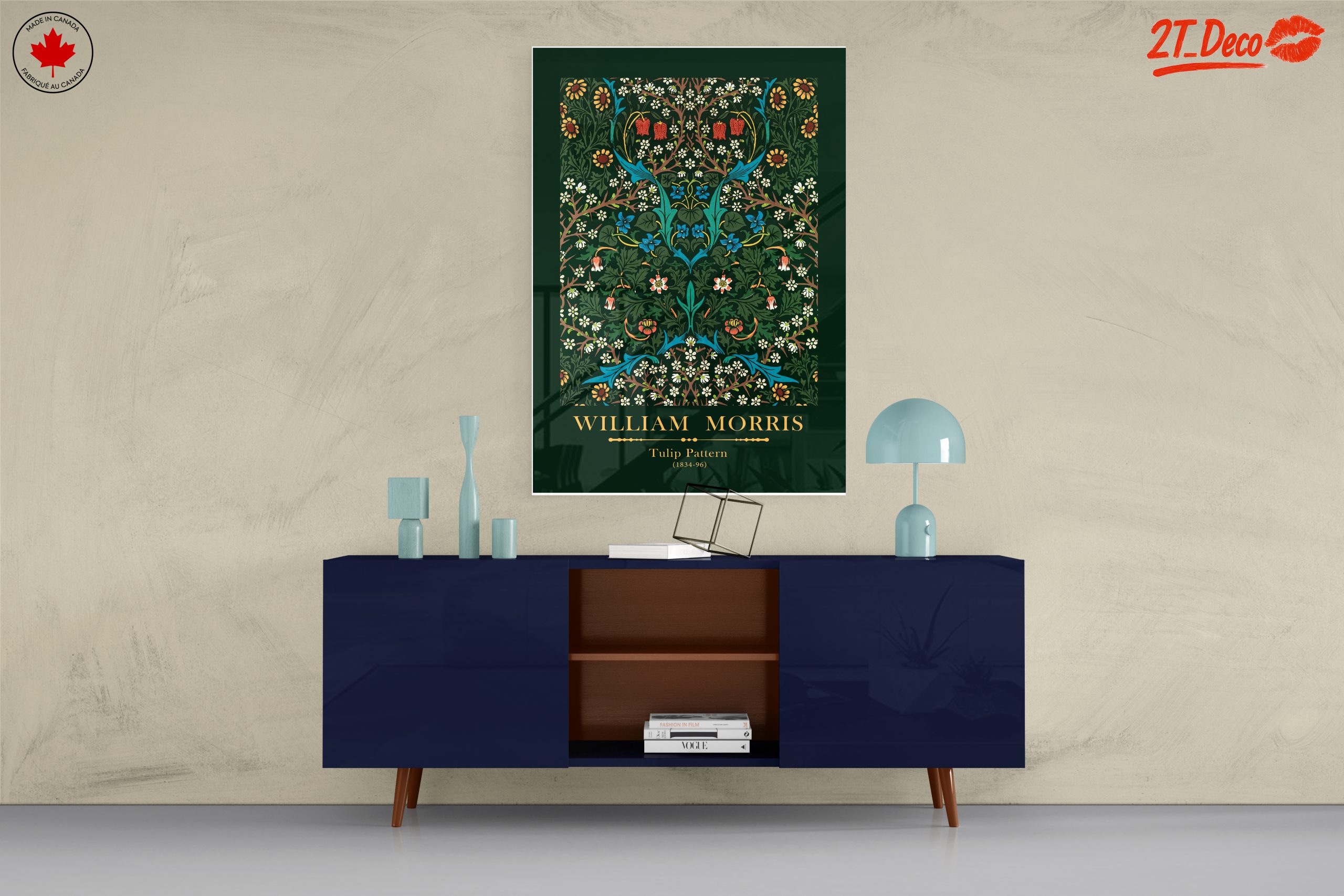 William Morris Tulip Pattern Artwork - Image 8