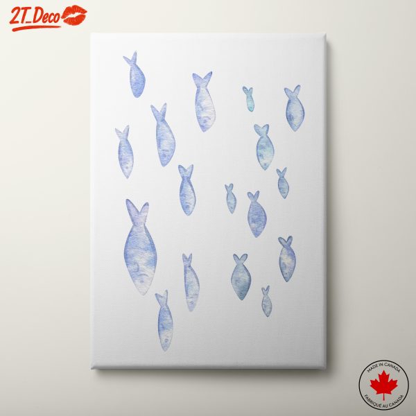 Serene Watercolor Fish Artwork