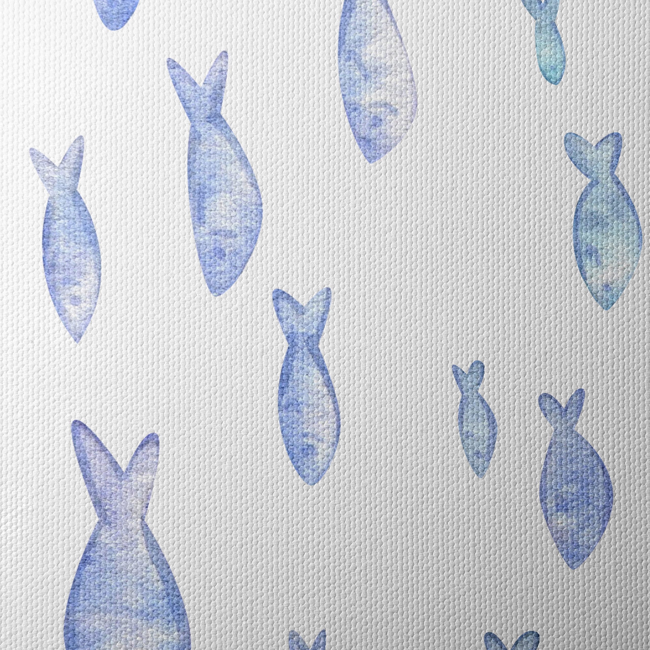 Serene Watercolor Fish Artwork - Image 4