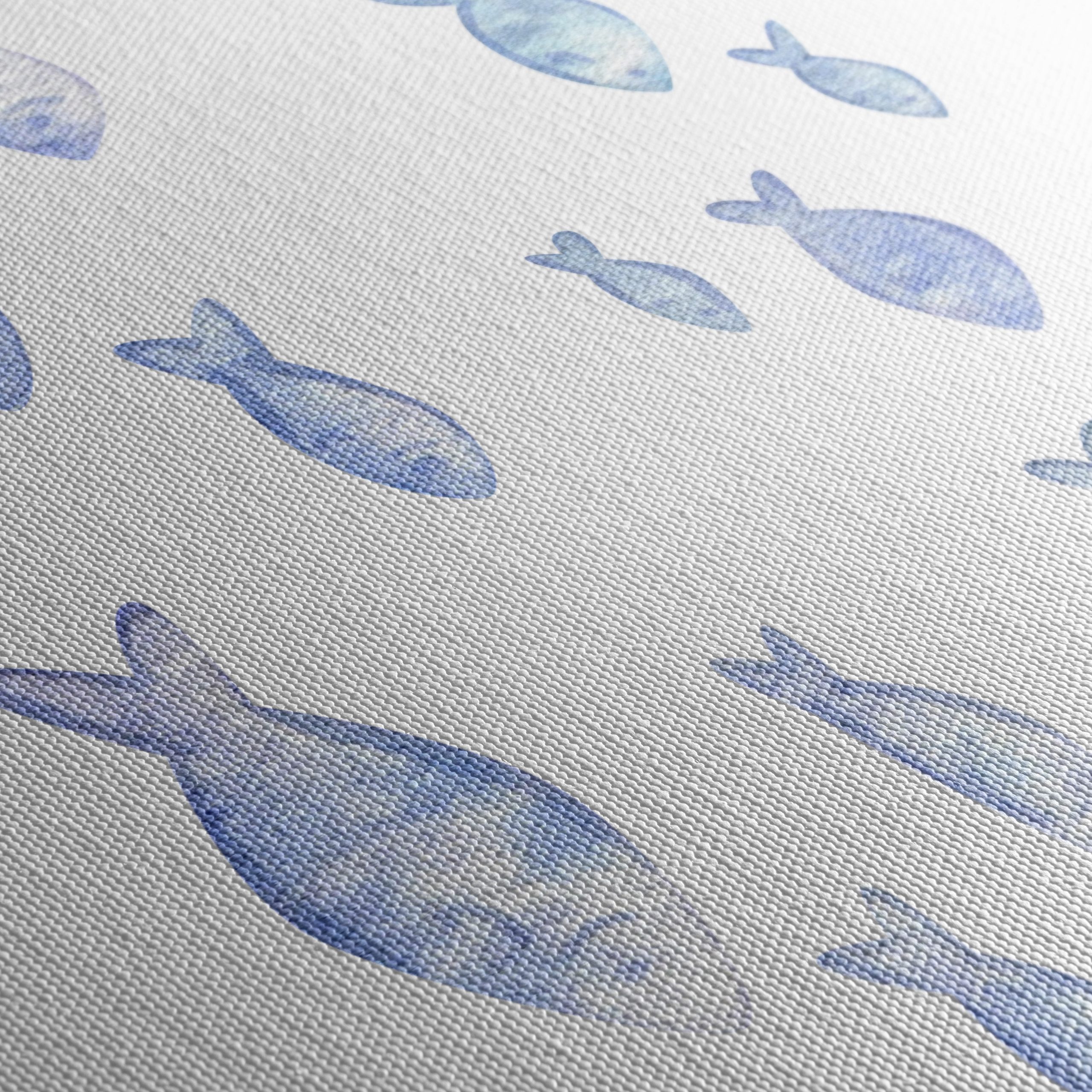 Serene Watercolor Fish Artwork - Image 5