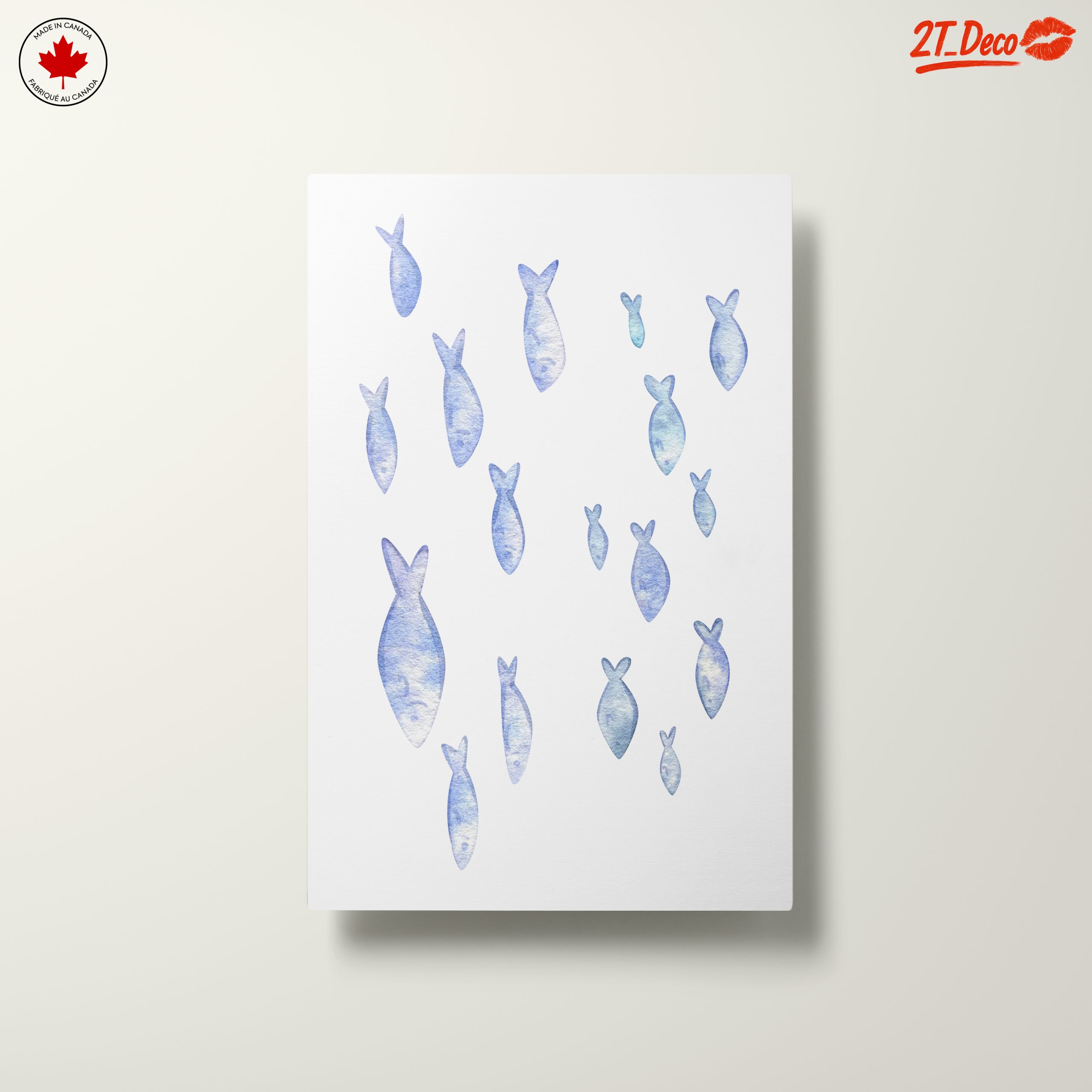 Serene Watercolor Fish Artwork - Image 10