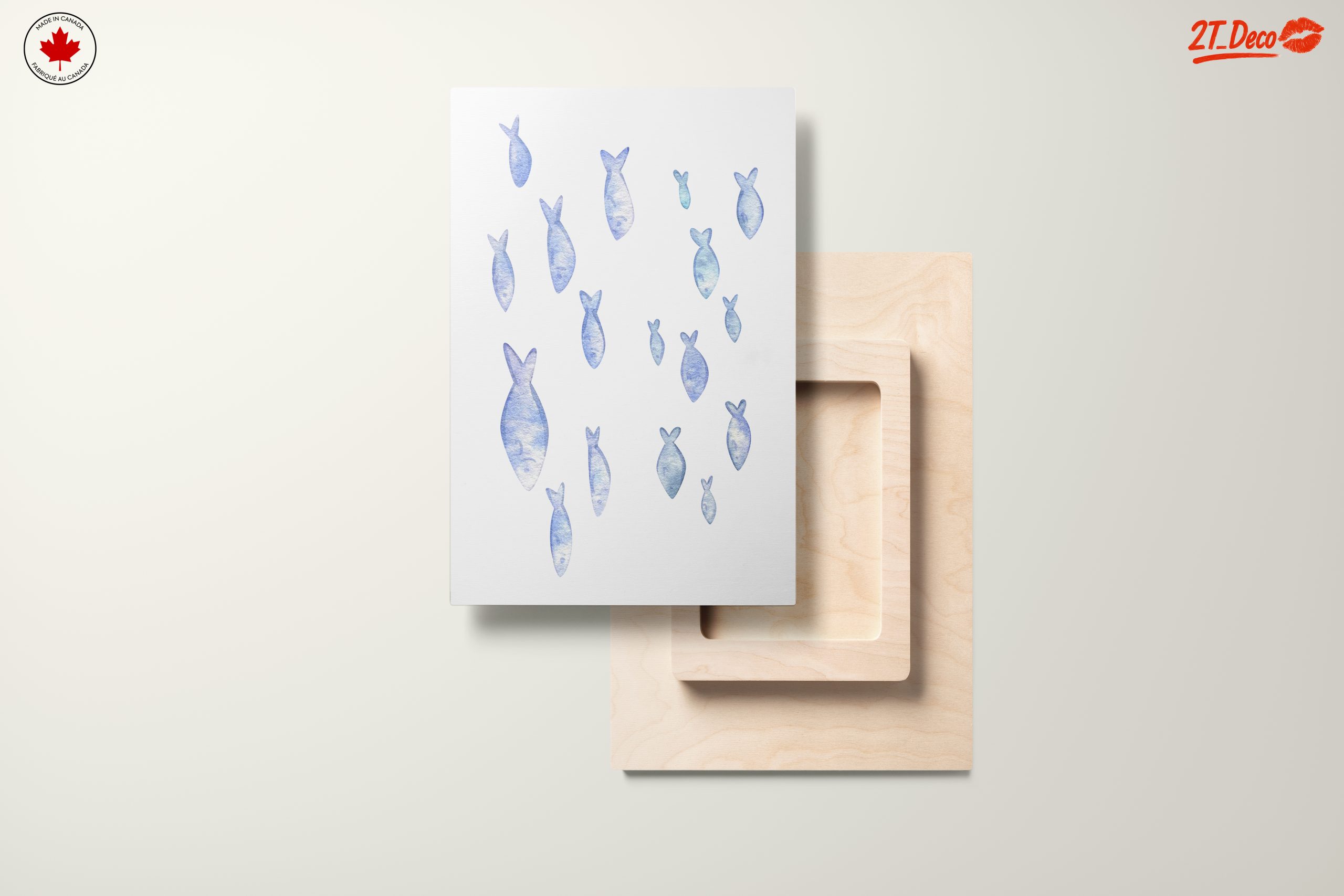 Serene Watercolor Fish Artwork - Image 11