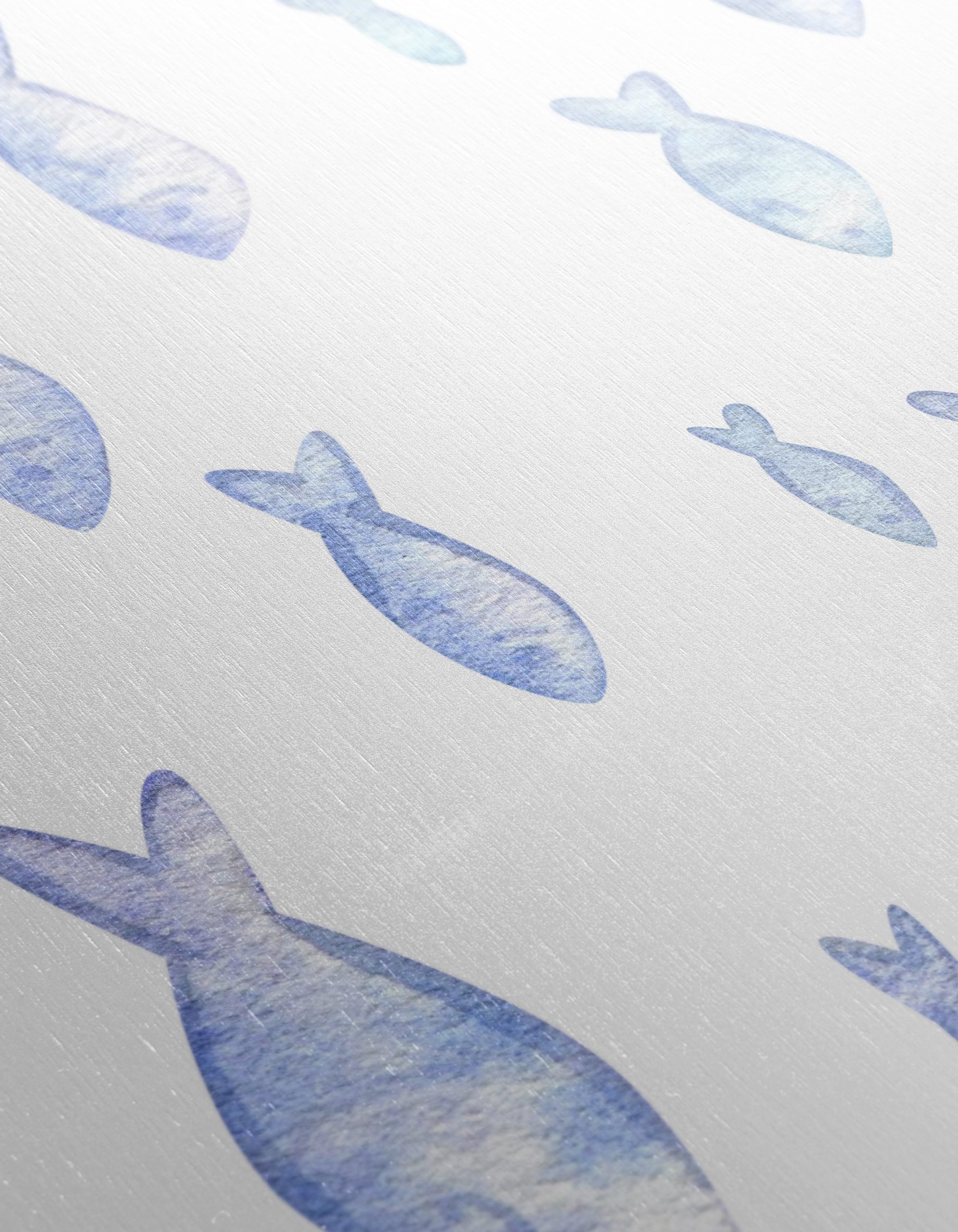 Serene Watercolor Fish Artwork - Image 12