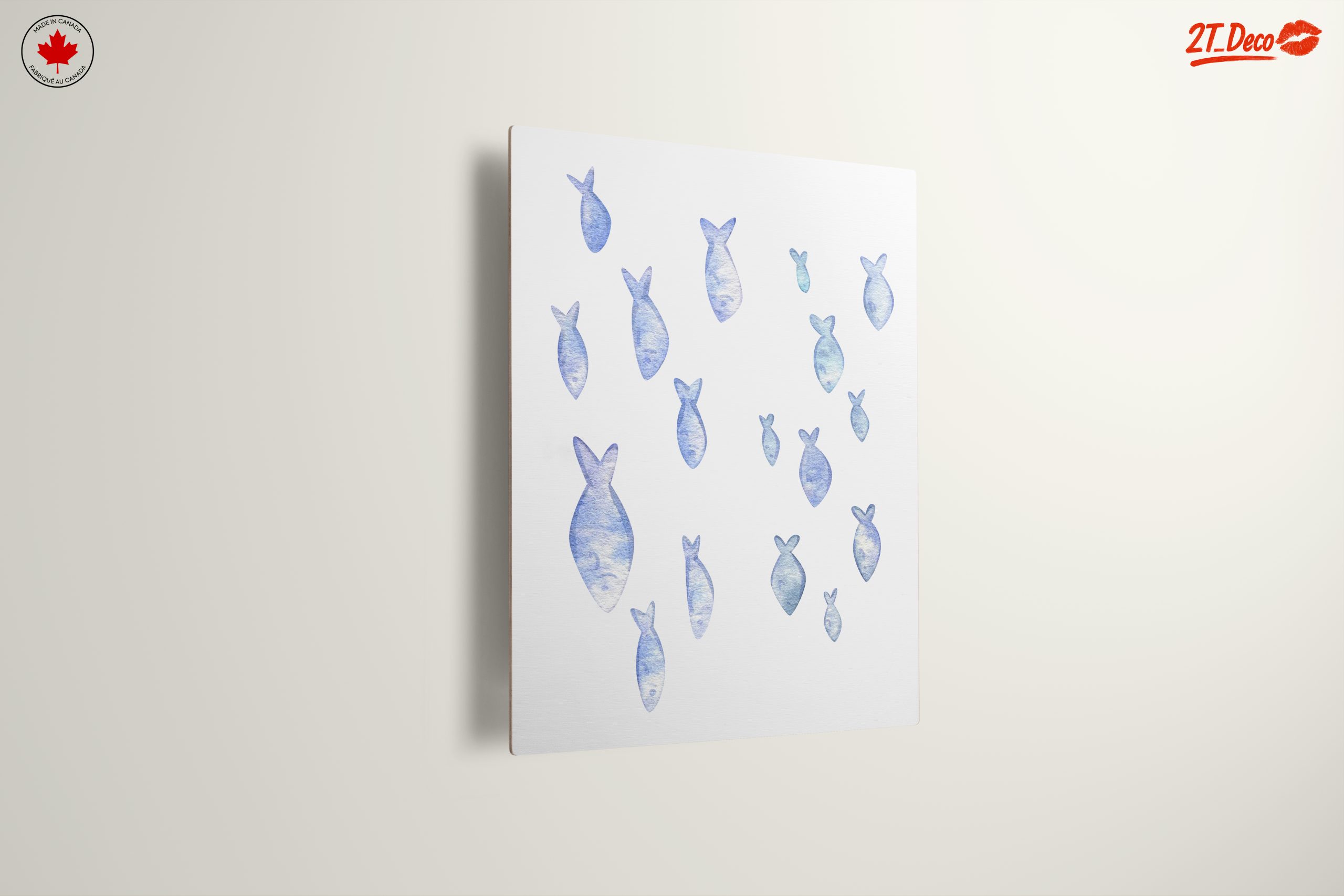 Serene Watercolor Fish Artwork - Image 13