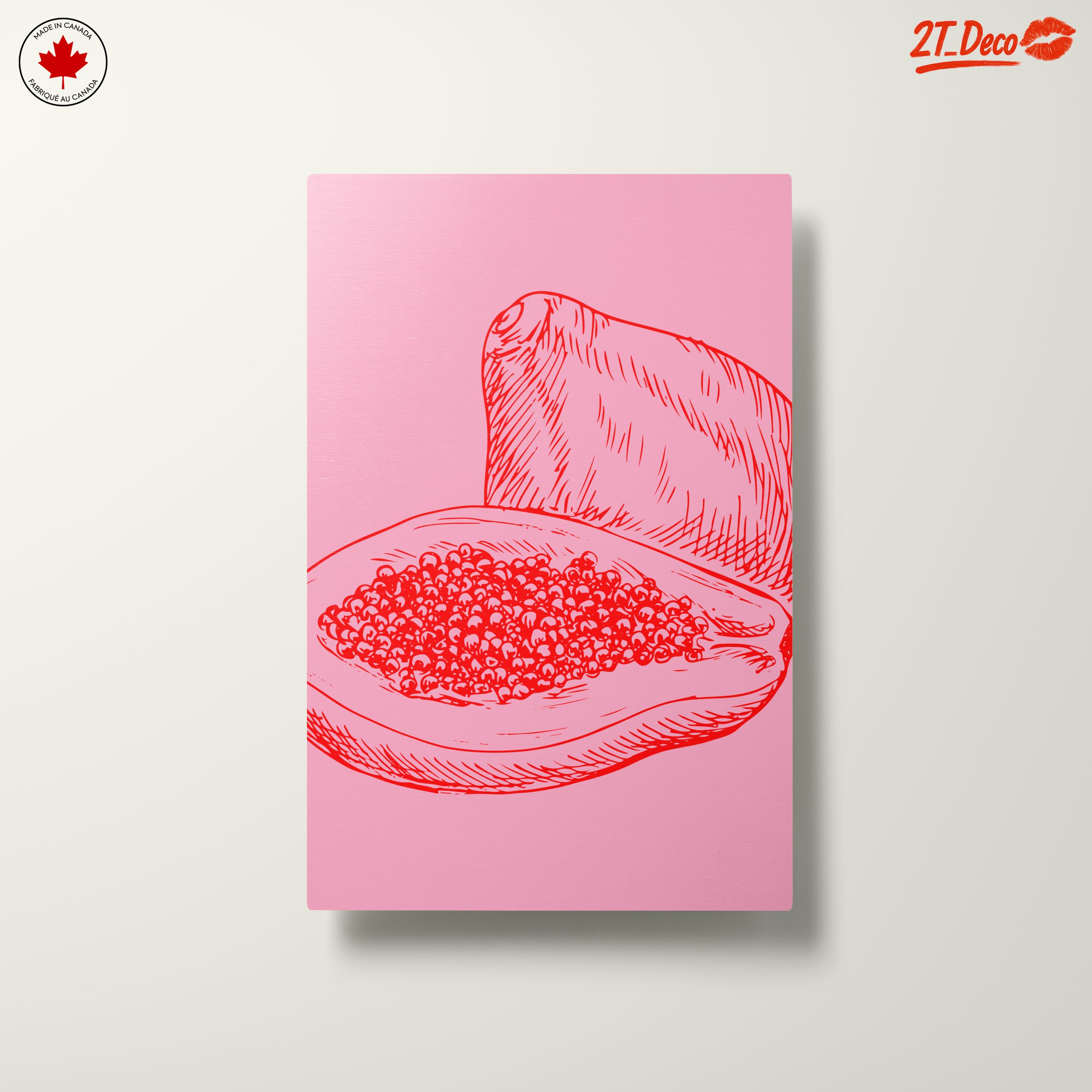 Abstract Papaya Artwork for Modern Spaces - Image 10